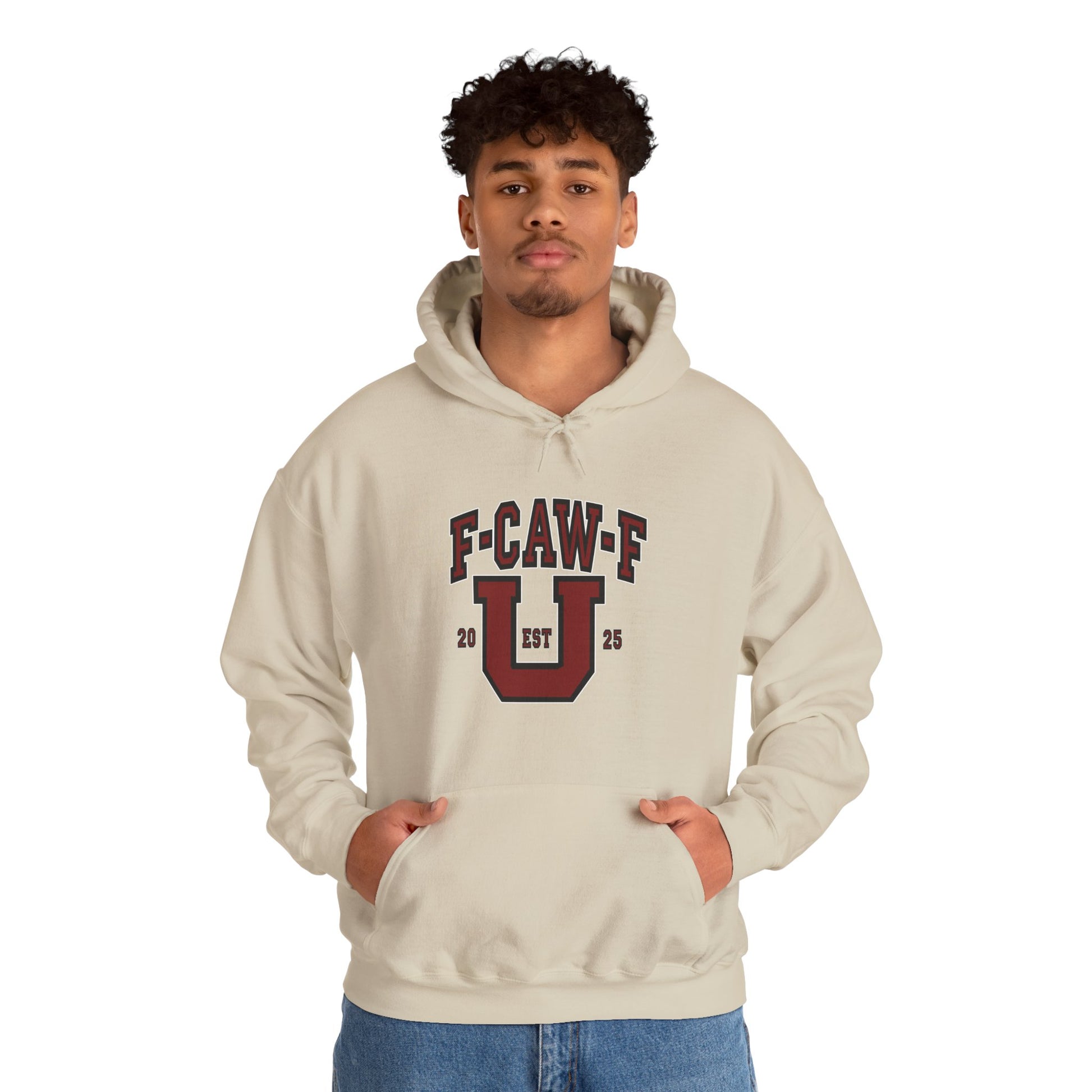 Unisex Heavy Blend™ Hooded Sweatshirt F-CAW-F U Front ChestDesign Printify