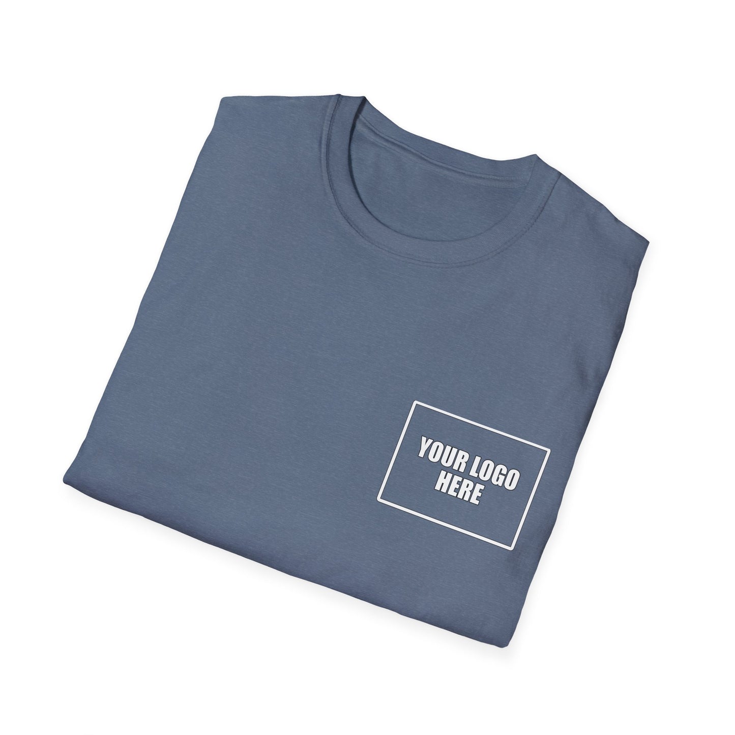 Custom Front Pocket Logo Work T-Shirt