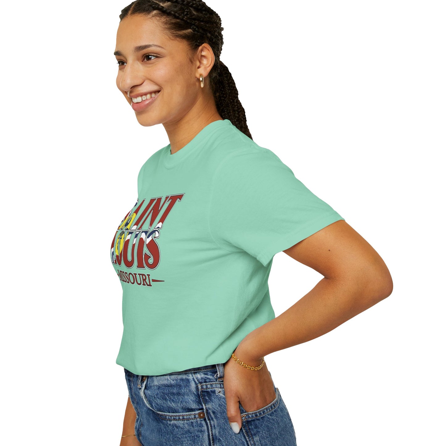 Saint Louis Missouri T-Shirt — Vintage St. Louis Flag Graphic Tee