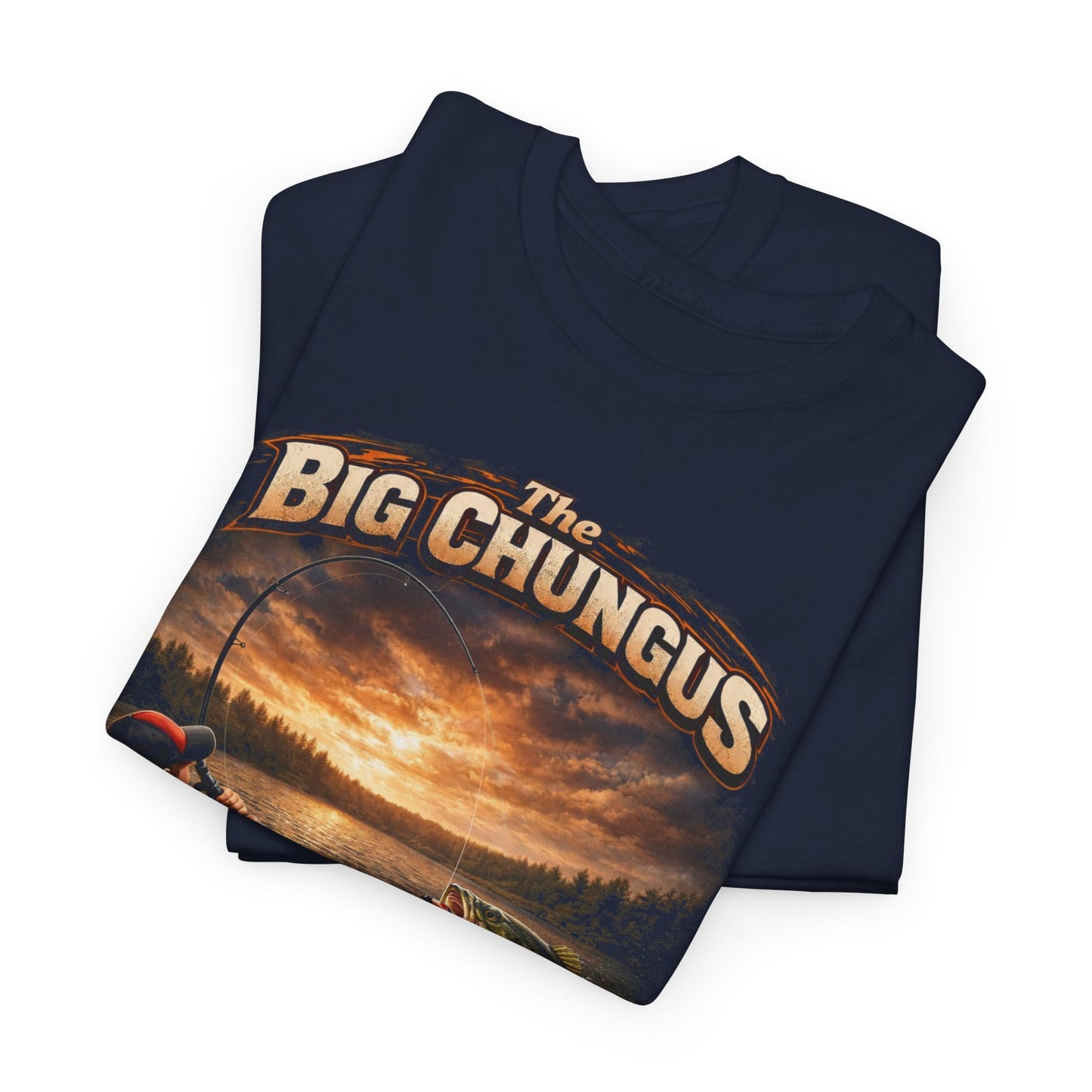 Big Chungus Fishing Tee — Funny Retro Fishing Graphic T‑Shirt