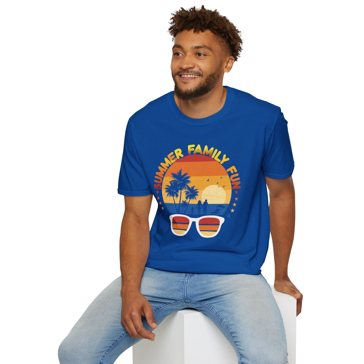 Summer Family Fun Graphic Tee Unisex Softstyle T-Shirt