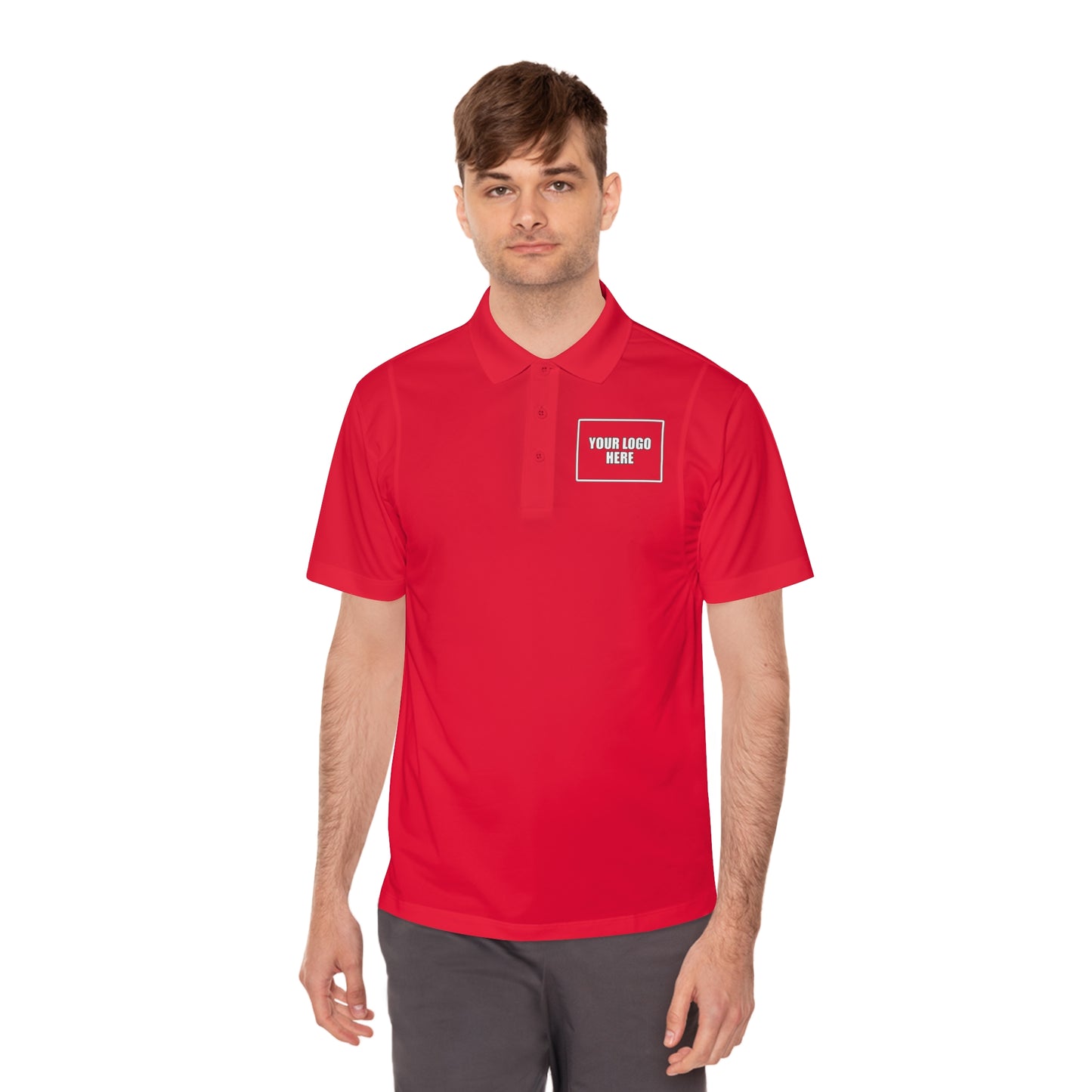 Customizable Sport Polo Work Shirt - Front & Back Logo Work Polo