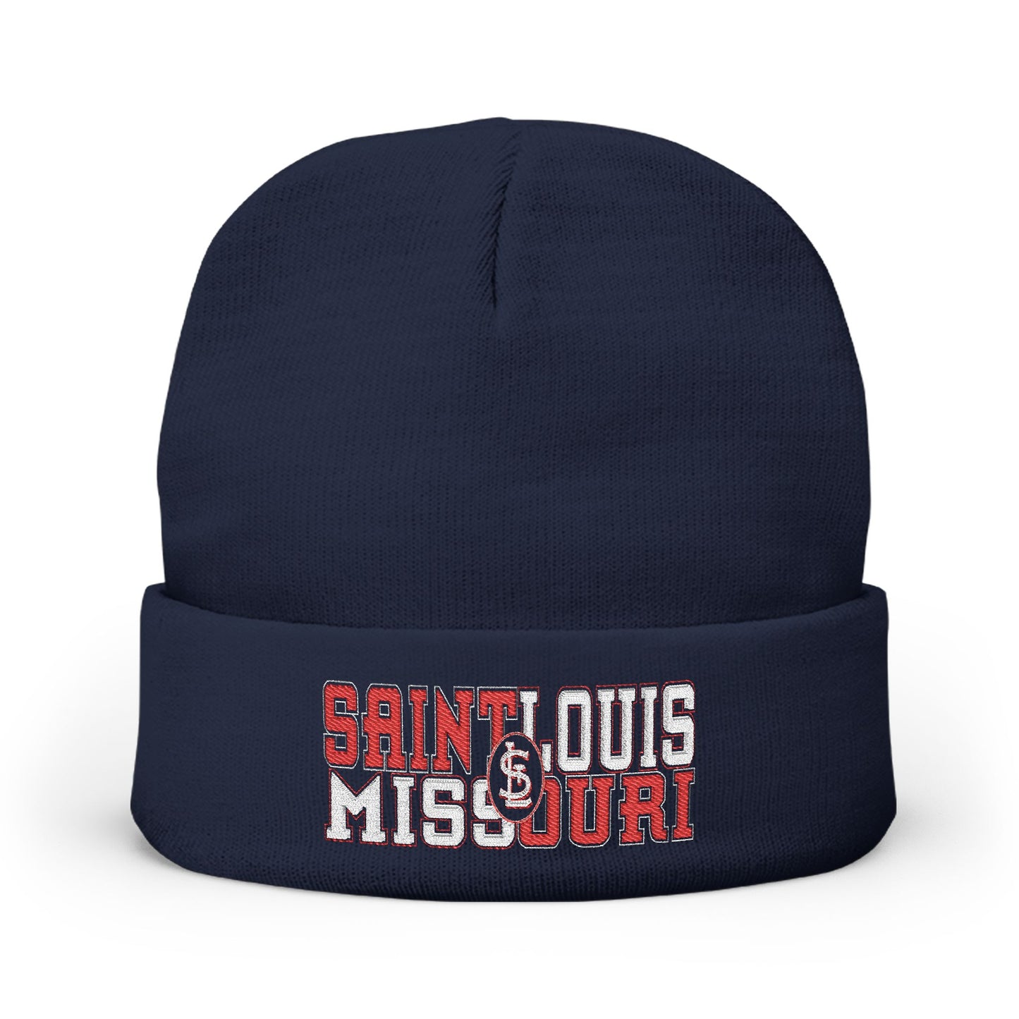 Beanie Hat - Saint Louis Missouri Split Color Design