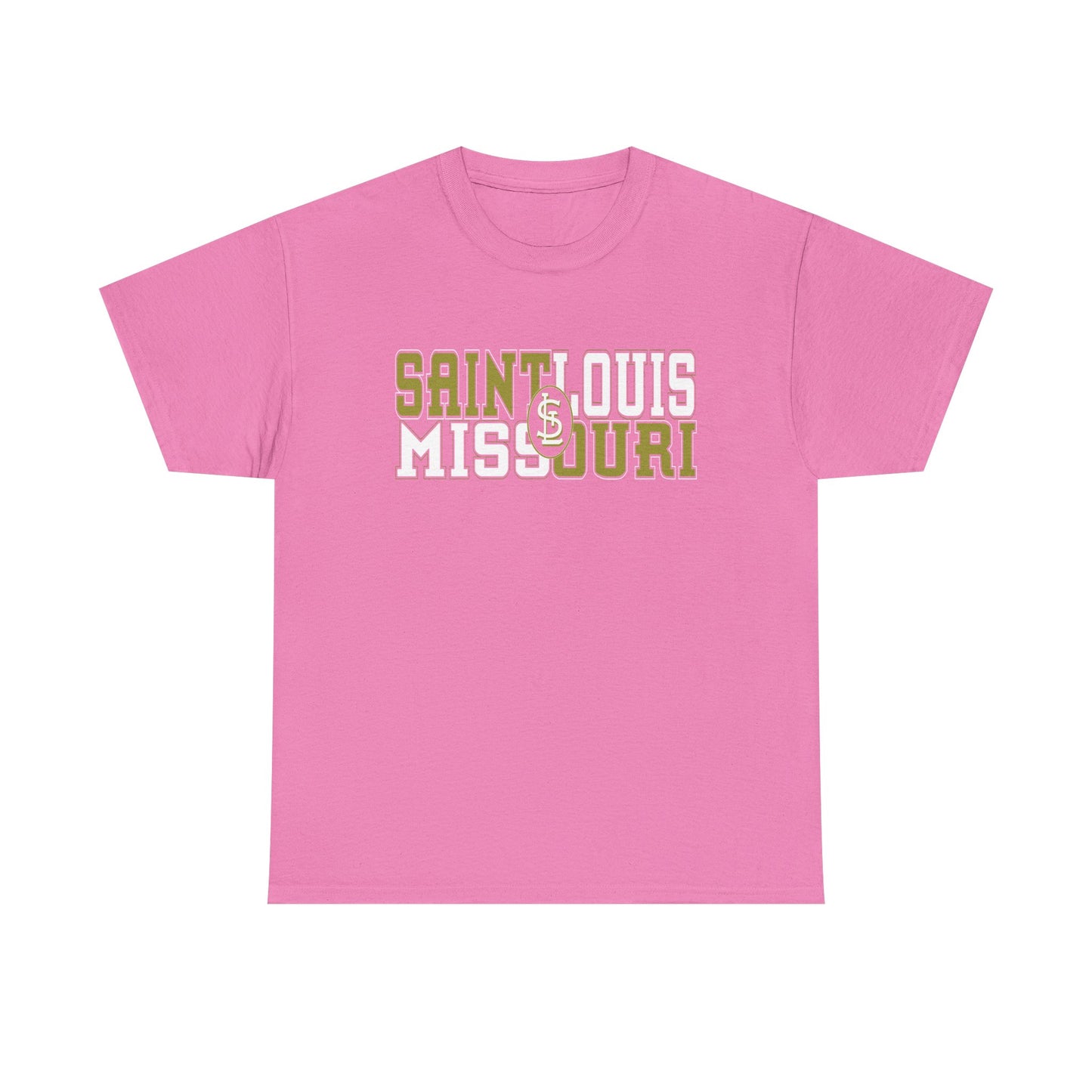 St Louis Missouri Gold & White Unisex Tee