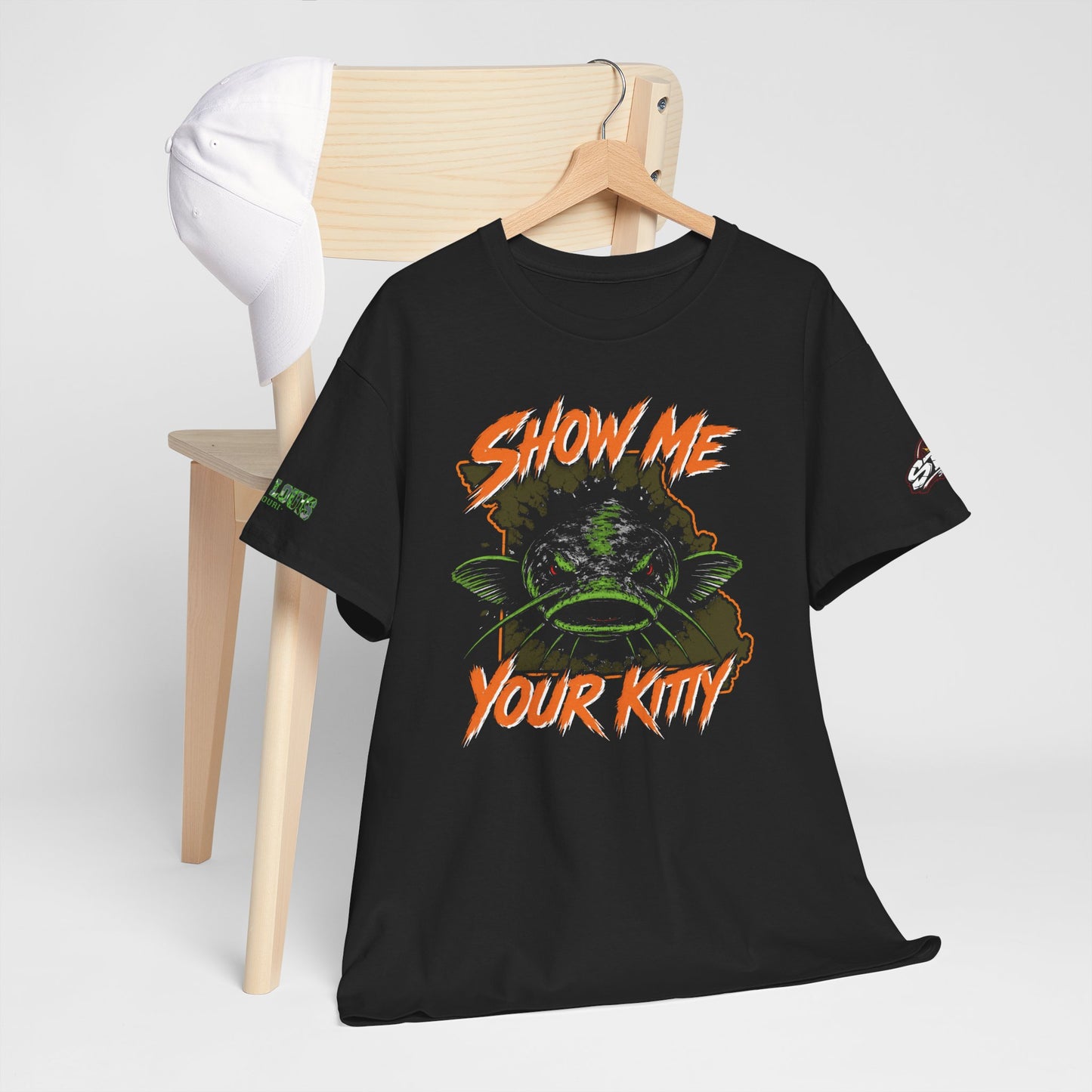 Show Me Your Kitty Graphic Fishing Tee