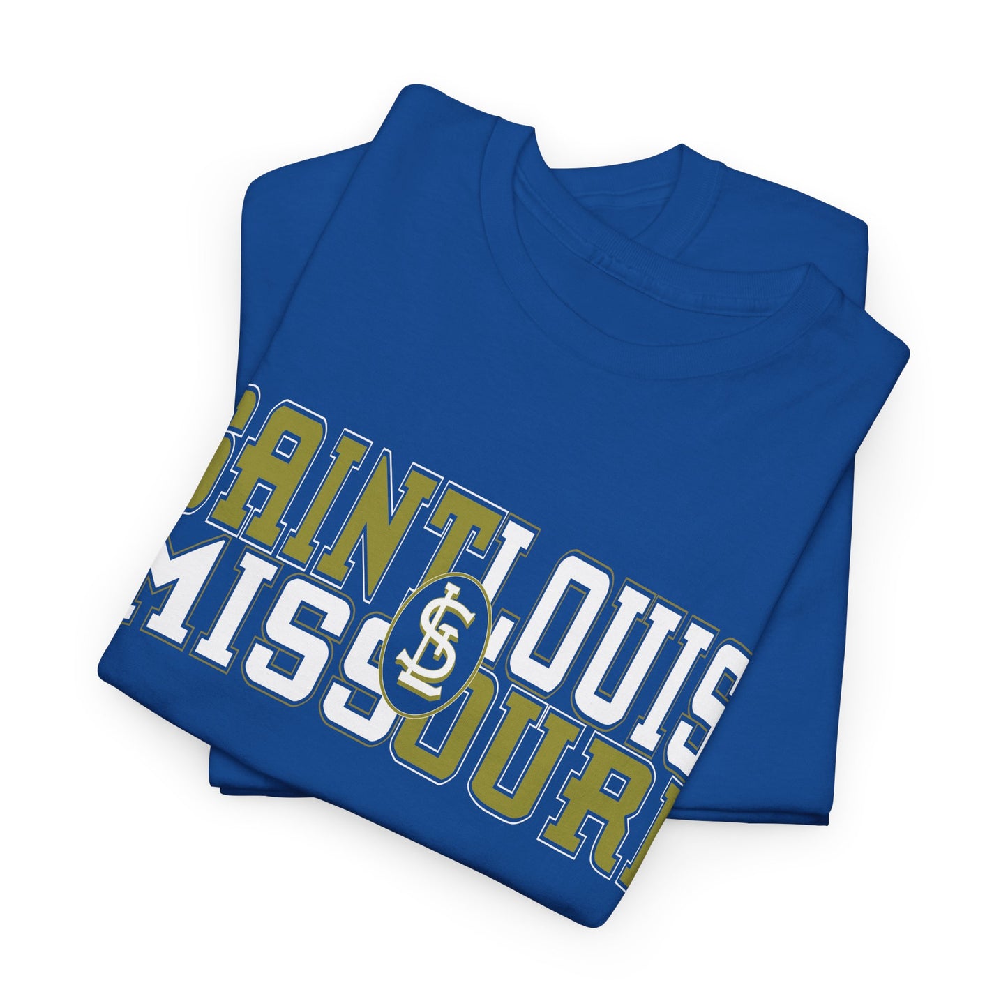 St Louis Missouri Gold & White Unisex Tee