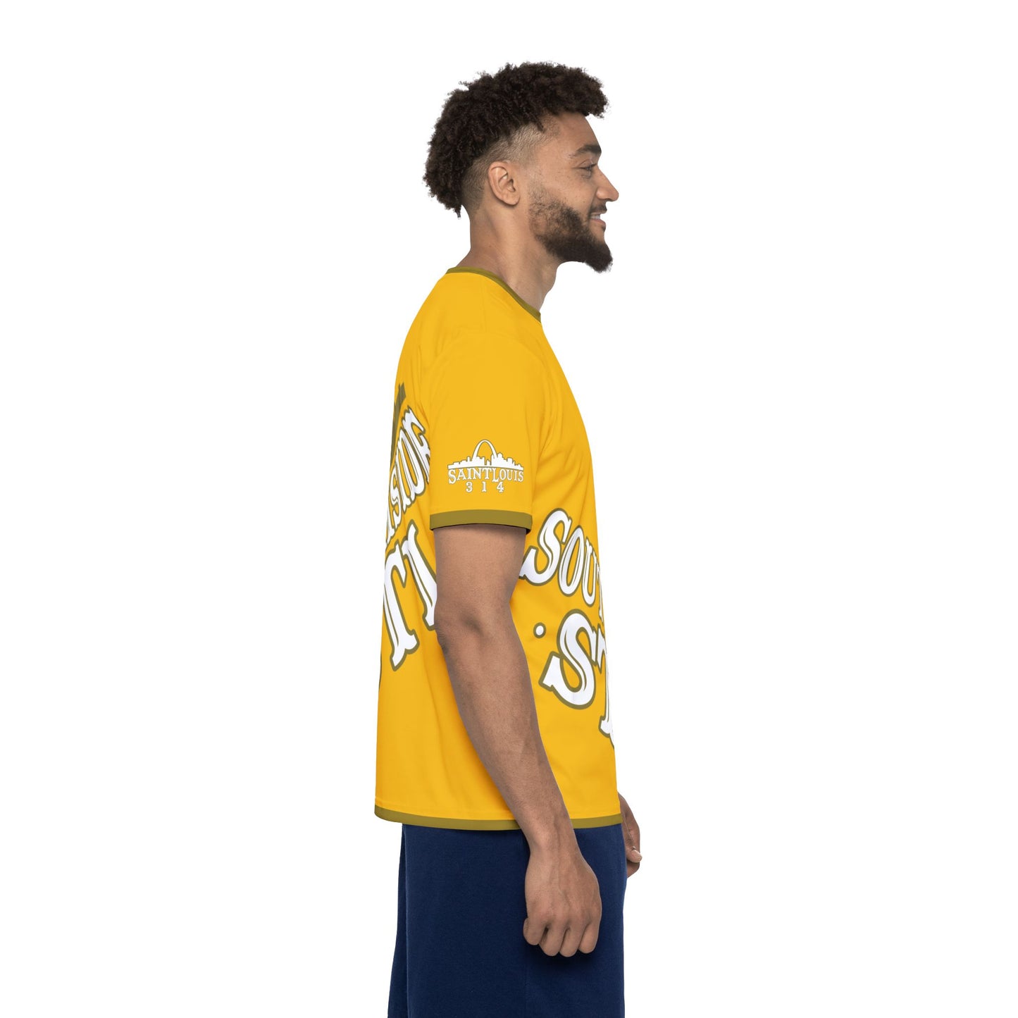 Southside STL All Over Print Sport Jersey(Yellow) – Gold Skyline Edition
