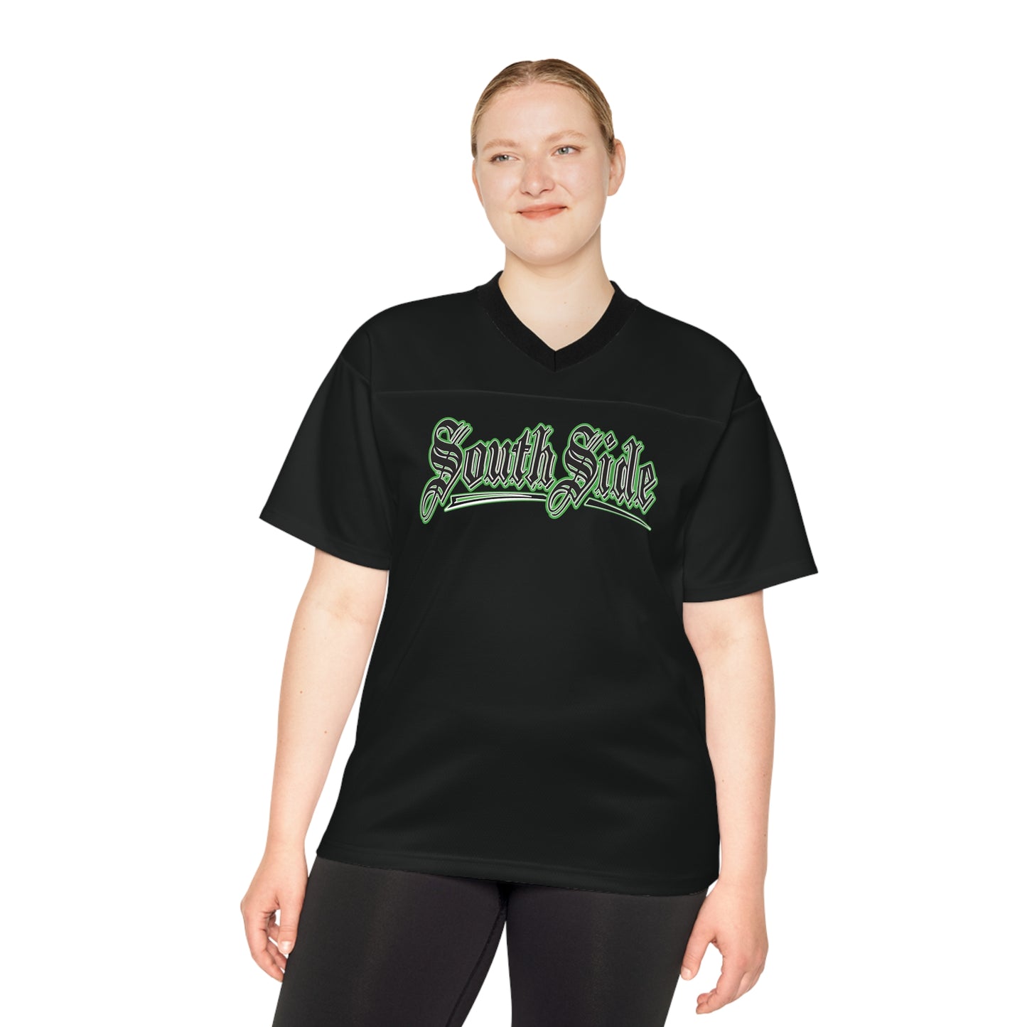 South Side Jersey - Casual Wear Green Outlined Lettering