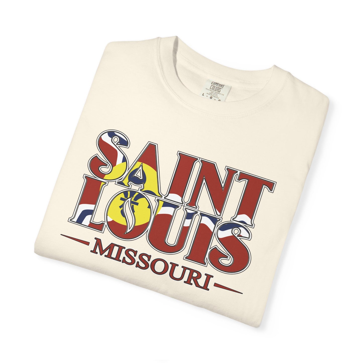 Saint Louis Missouri T-Shirt — Vintage St. Louis Flag Graphic Tee