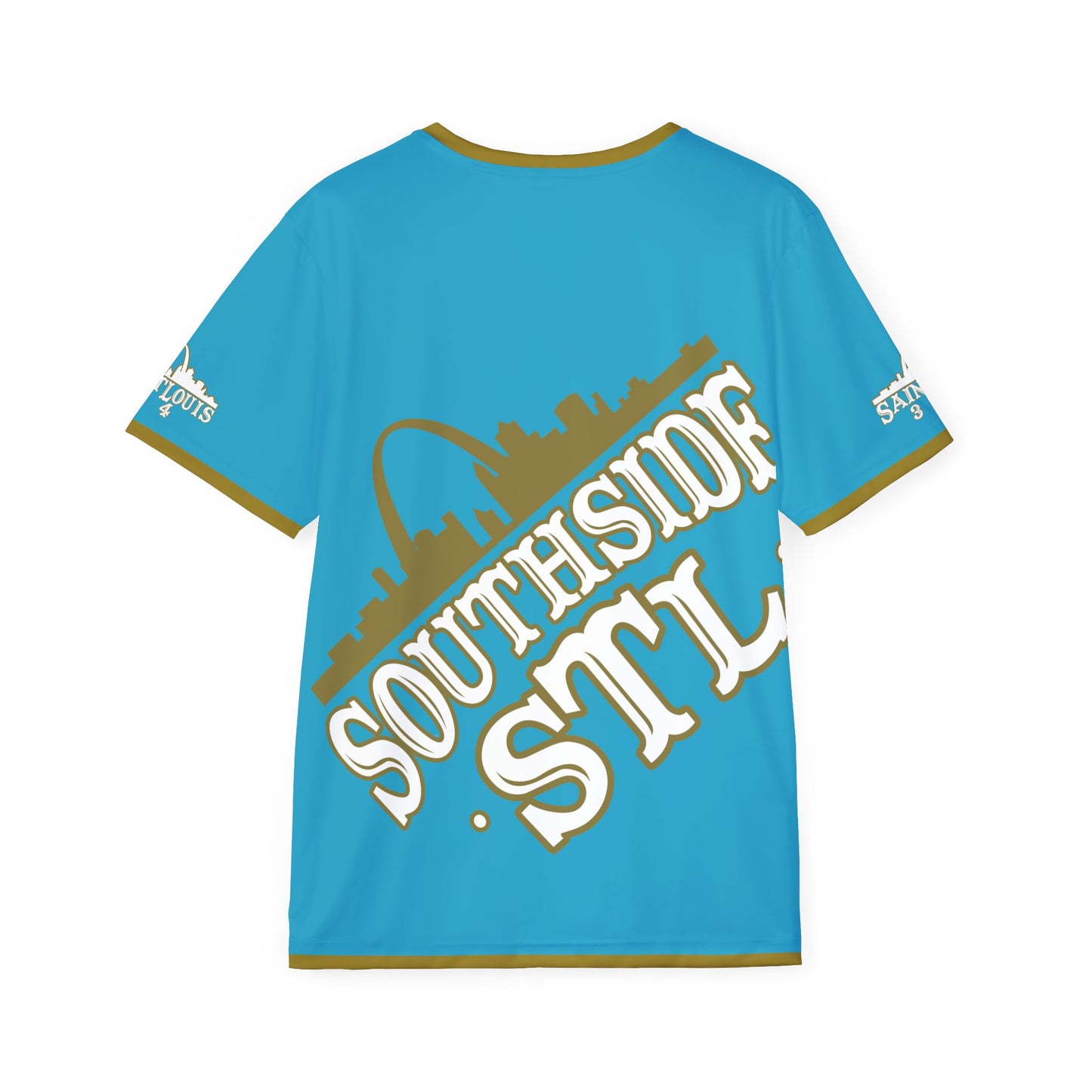 Southside STL All Over Print Sport Jersey (Turquoise)– Gold Skyline Edition