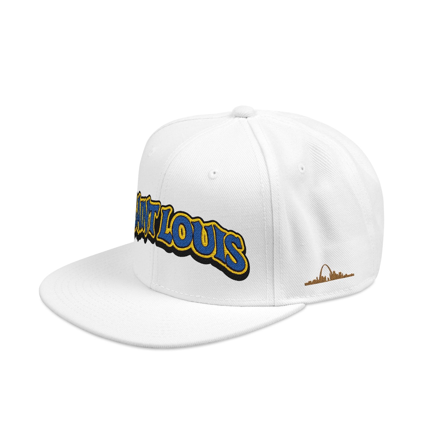 St. Louis Embroidered Snapback Hat — Retro Script Logo Cap