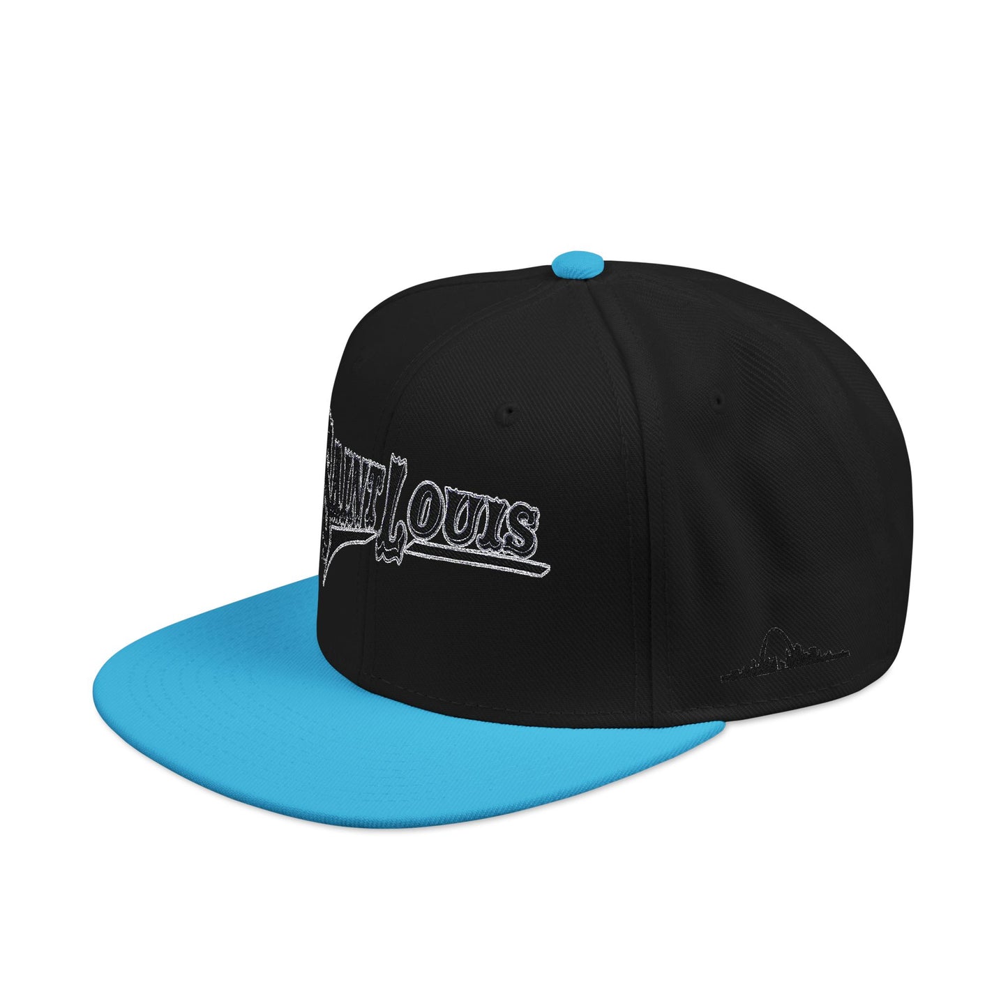 Saint Louis Flat Bill Snapback Cap with Skyline sides Printify