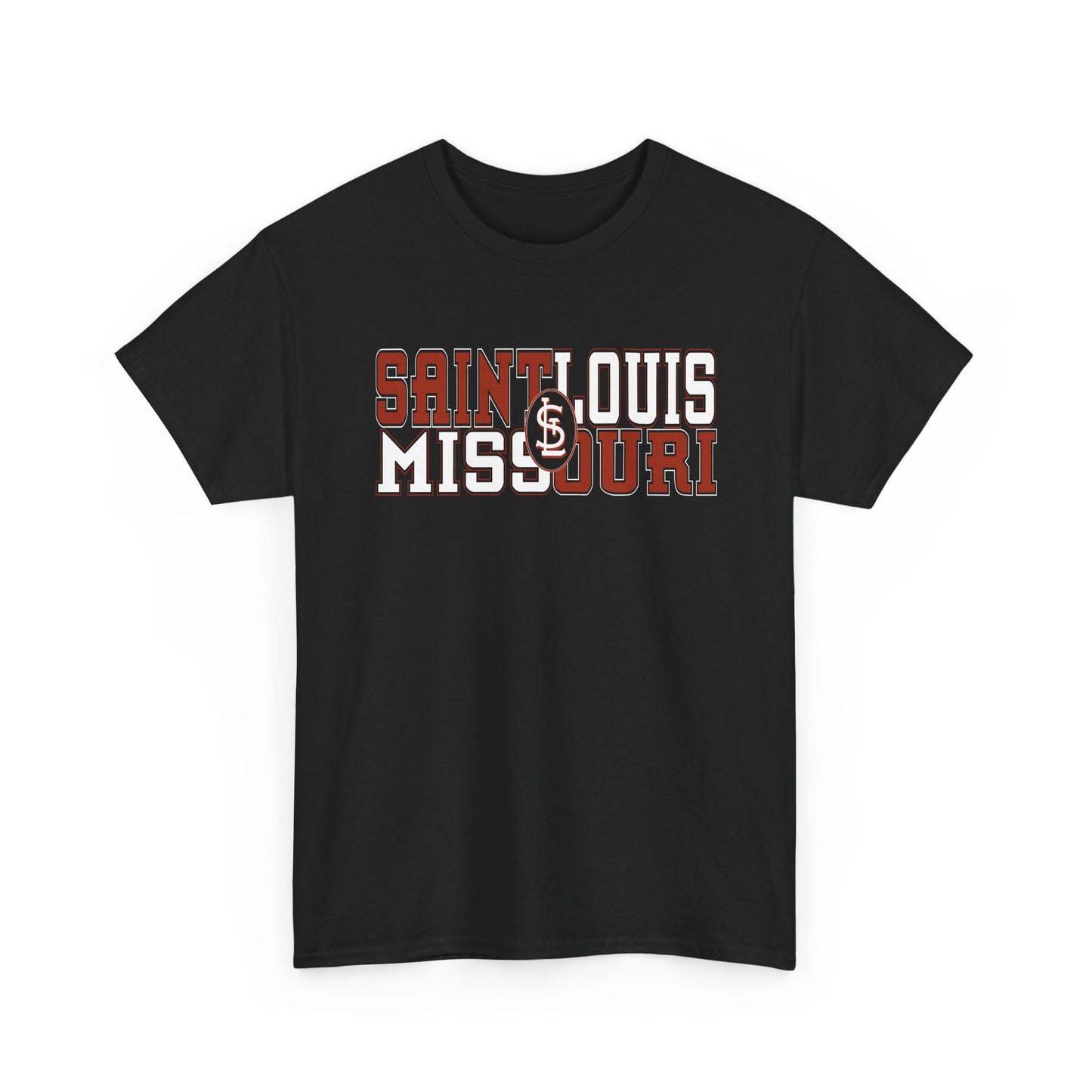St Louis Missouri Unisex Tee in Red & White