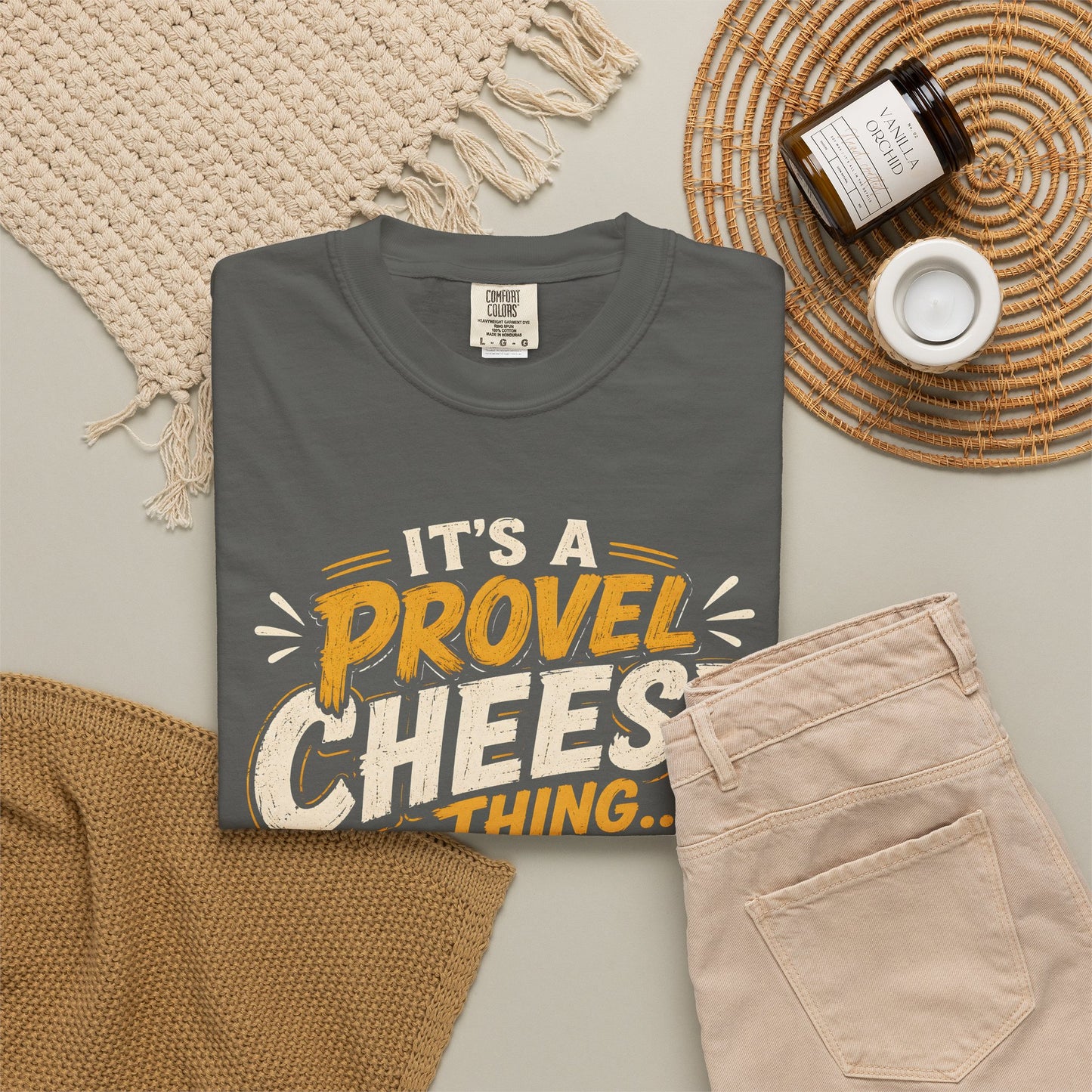 Comfort Colors Provel Cheese Shirt | St Louis Food Tee | Funny STL Provel Cheese T‑Shirt | Missouri Pride Comfort Colors Graphic Tee