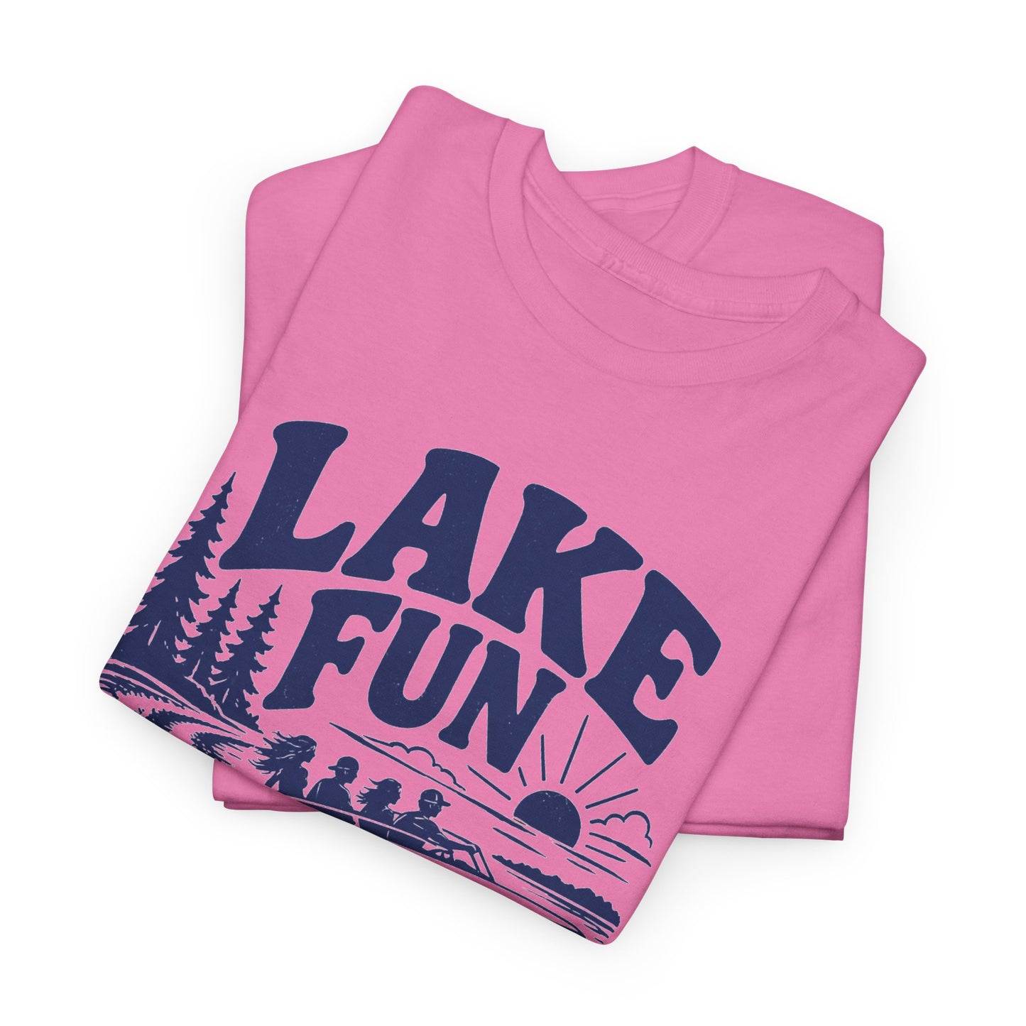 Lake Fun Boat T-Shirt — Vintage Lakeside Summer Tee