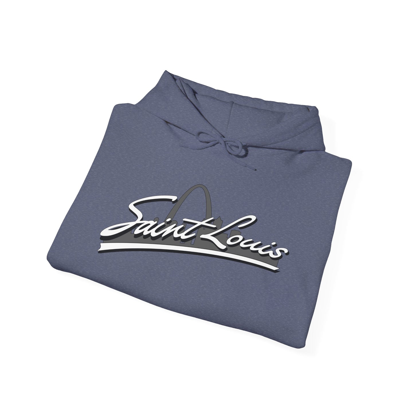 Saint Louis Graphic Hooded Sweatshirt Printify