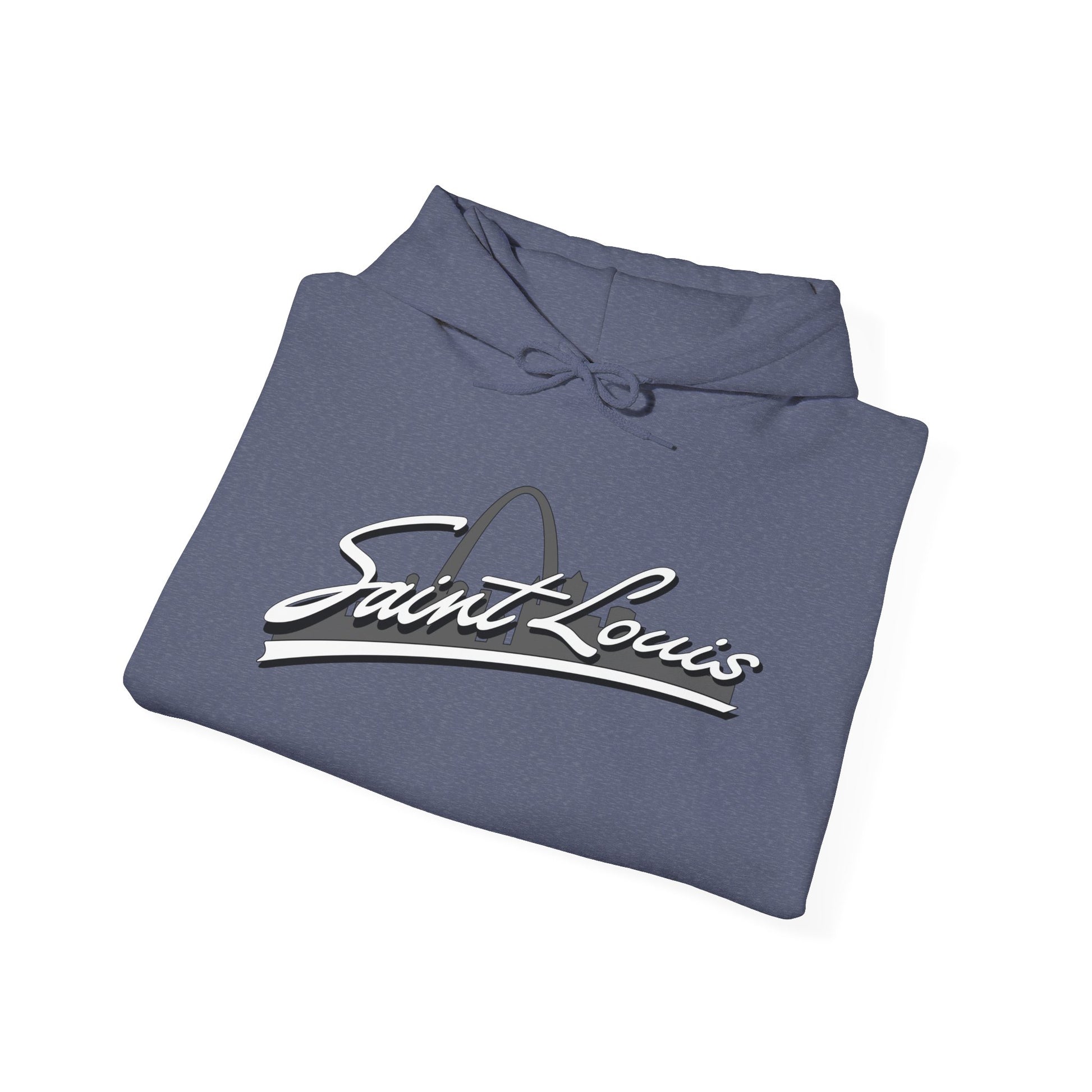 Saint Louis Graphic Hooded Sweatshirt Printify