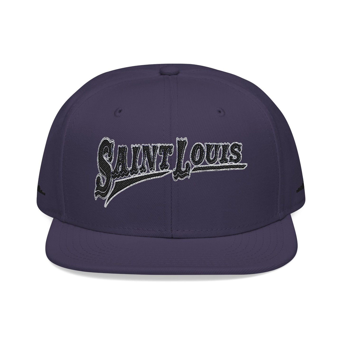 Saint Louis Flat Bill Snapback Cap with Skyline sides Printify