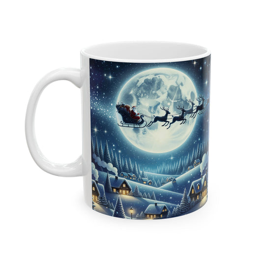 Moonlit Sleigh Ride Mug (11oz, 15oz) -Ceramic