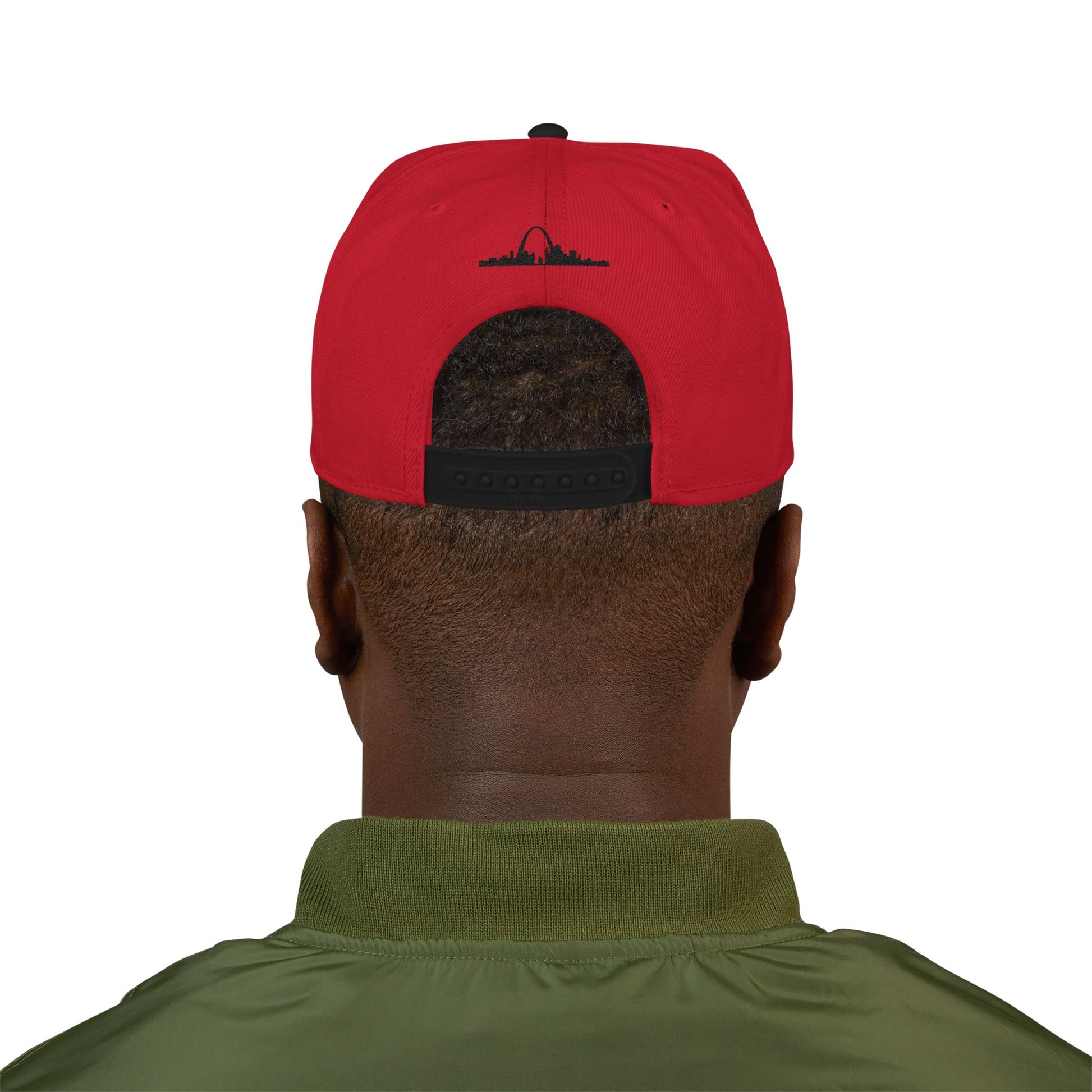 Embroidered Snapback-Full Front Saint Louis Logo Printify