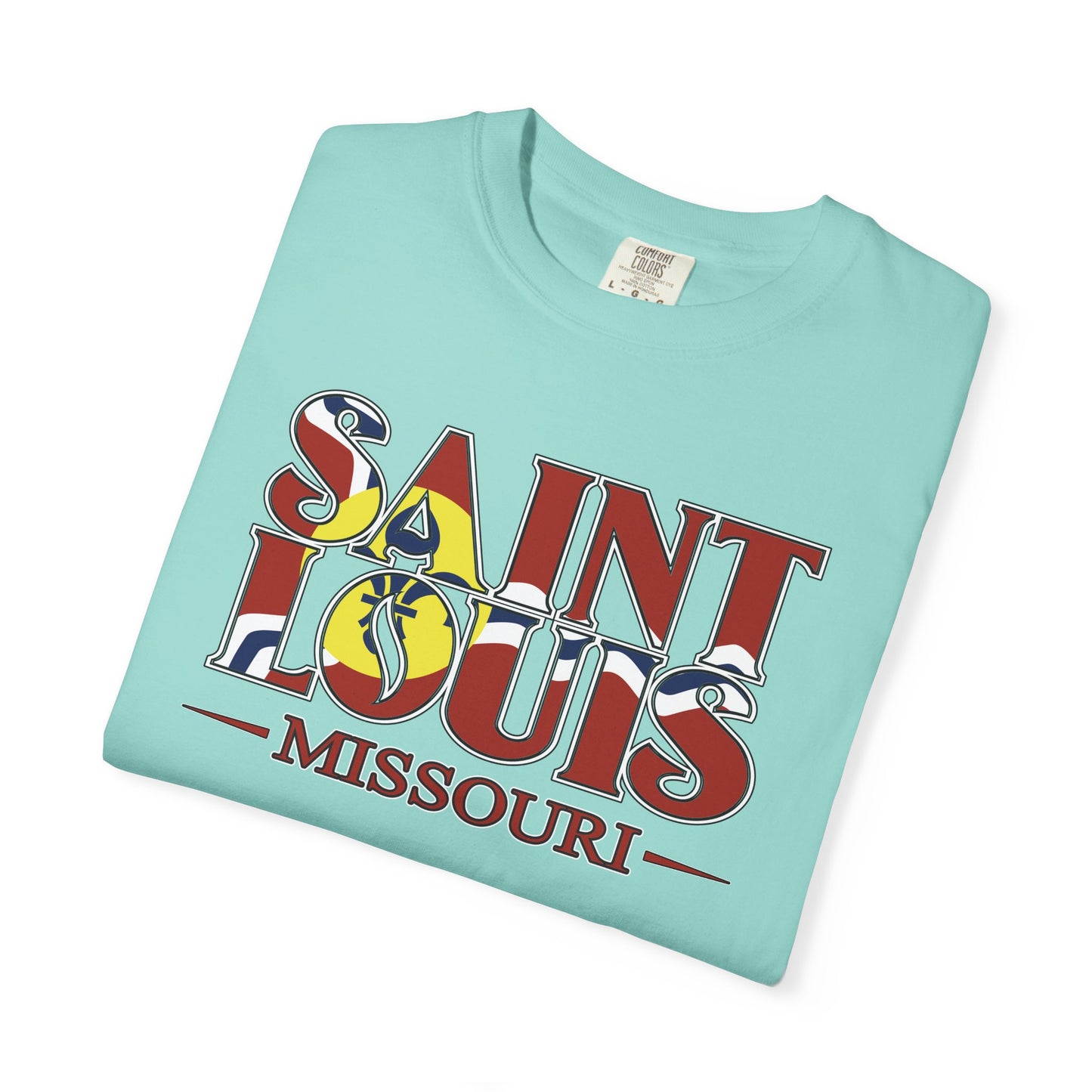 Saint Louis Missouri T-Shirt — Vintage St. Louis Flag Graphic Tee