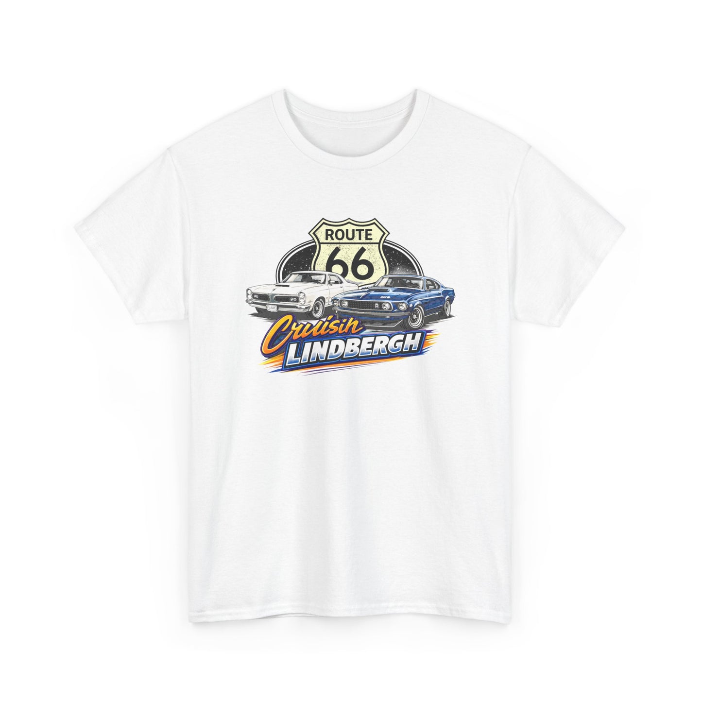 Route 66 Cruiser Tee — Classic Car "Cruising Lindbergh" T-Shirt