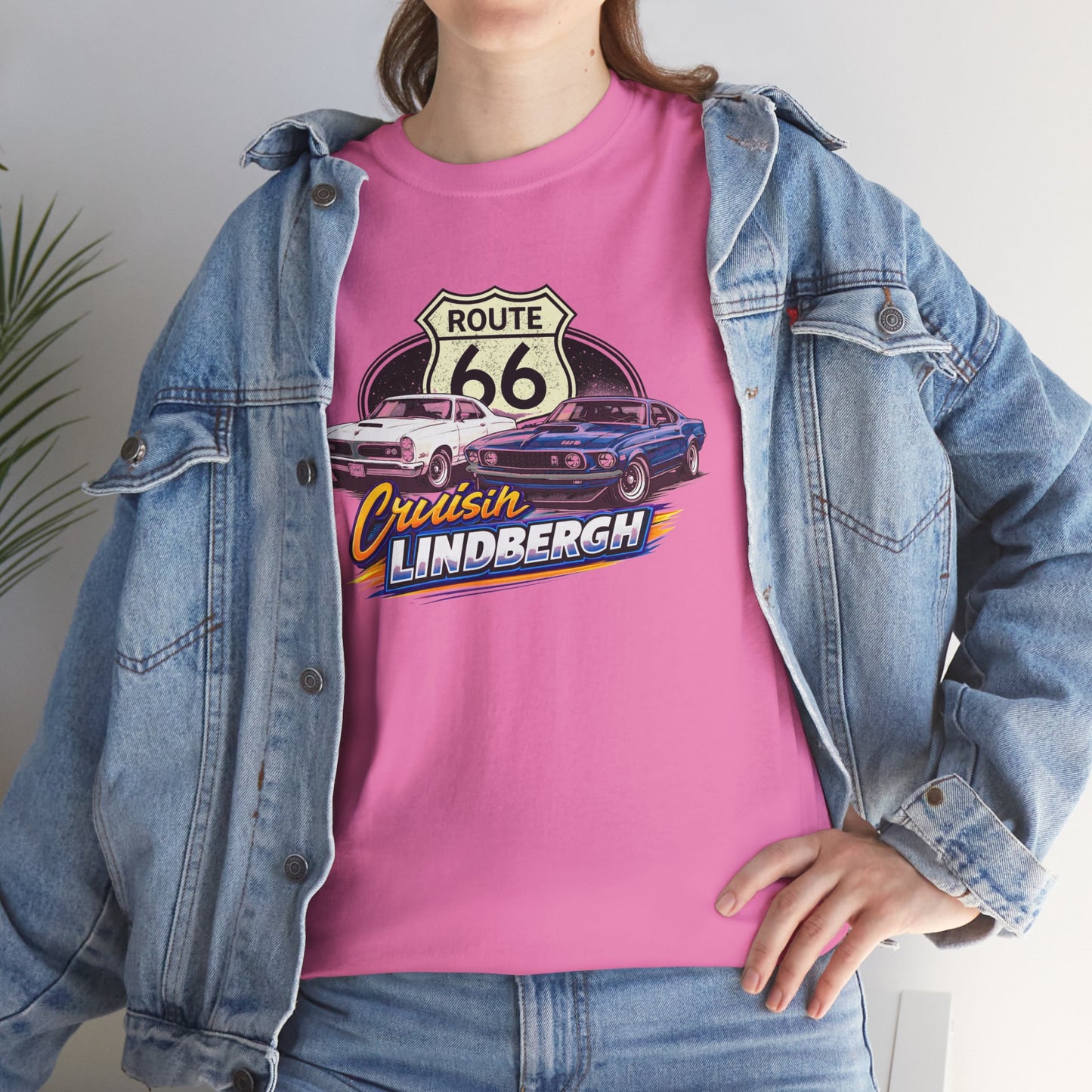 Route 66 Cruiser Tee — Classic Car "Cruising Lindbergh" T-Shirt