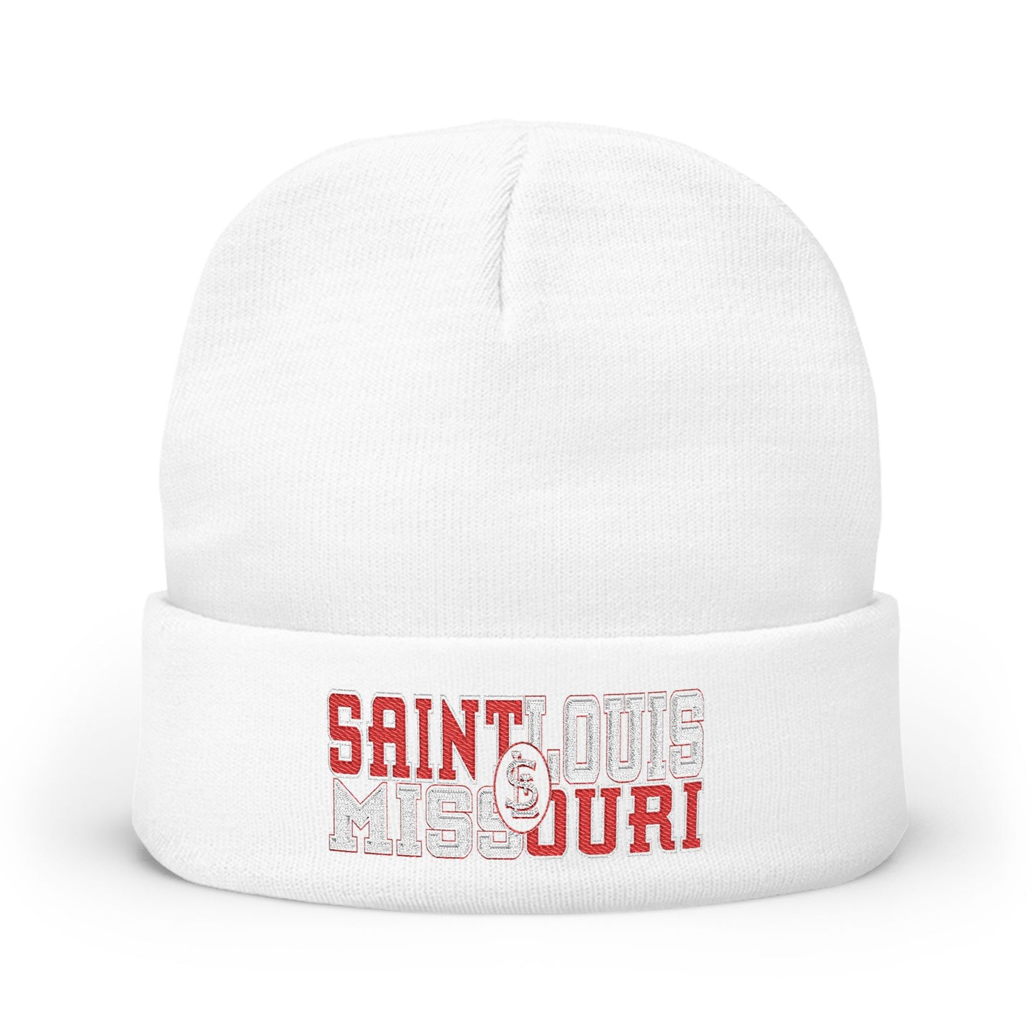 Beanie Hat - Saint Louis Missouri Split Color Design