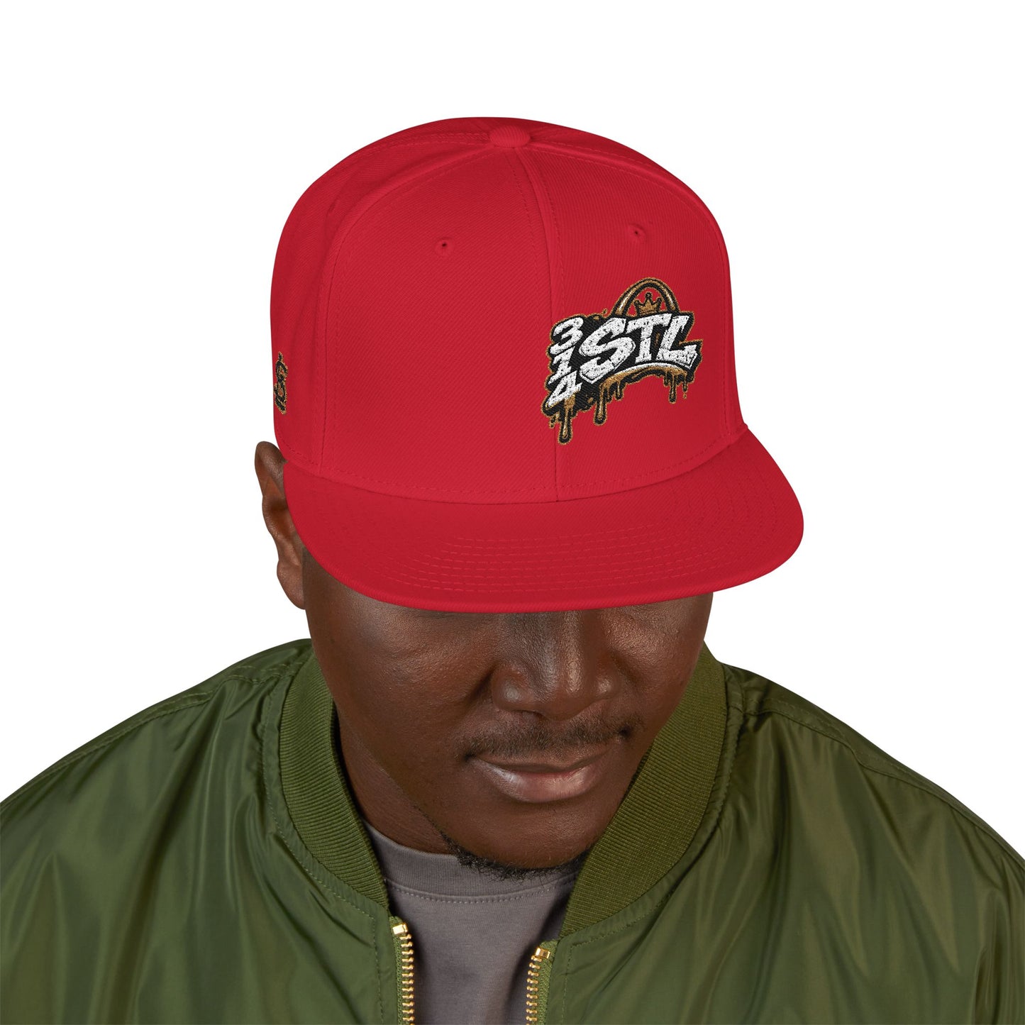 Snapback Hat — STL Drip Embroidered Baseball Cap