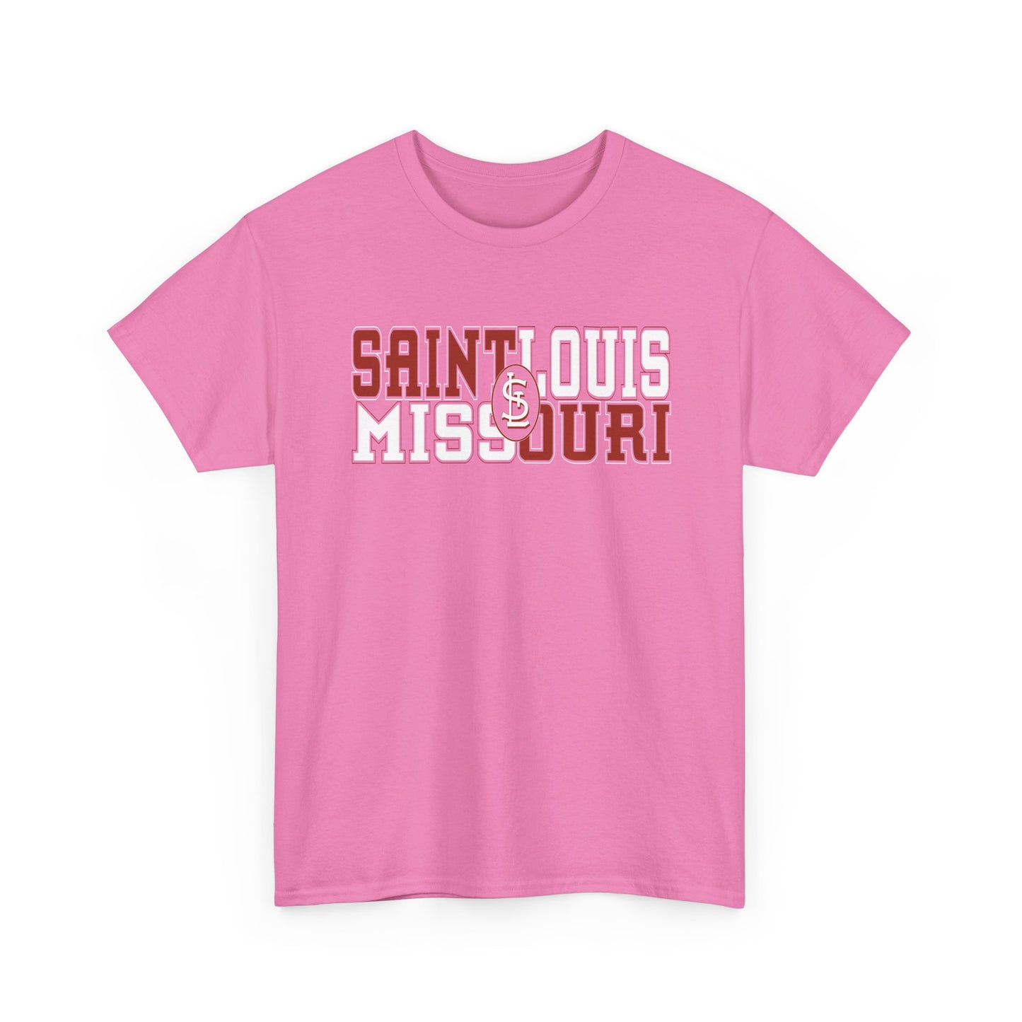 St Louis Missouri Unisex Tee in Red & White