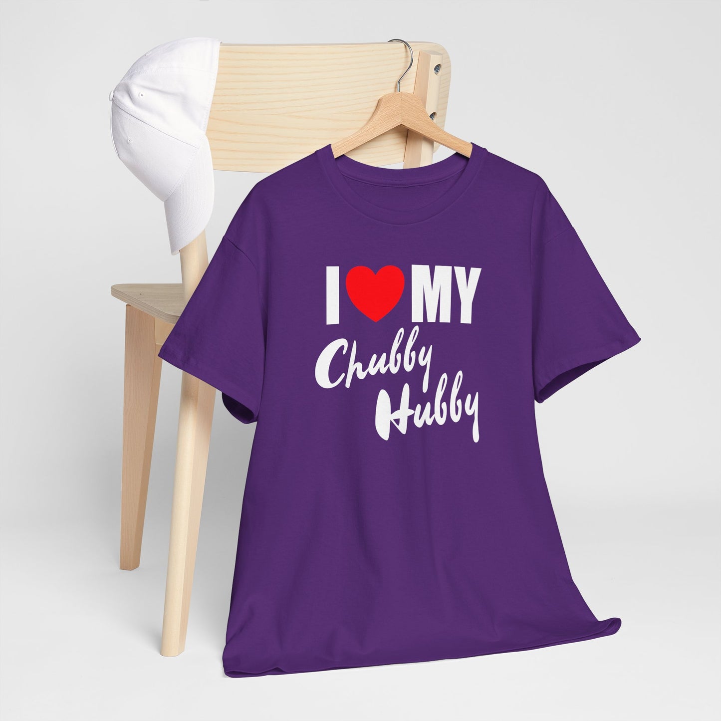 I Love My Chubby Hubby T-Shirt — Cute Couples Valentine Tee