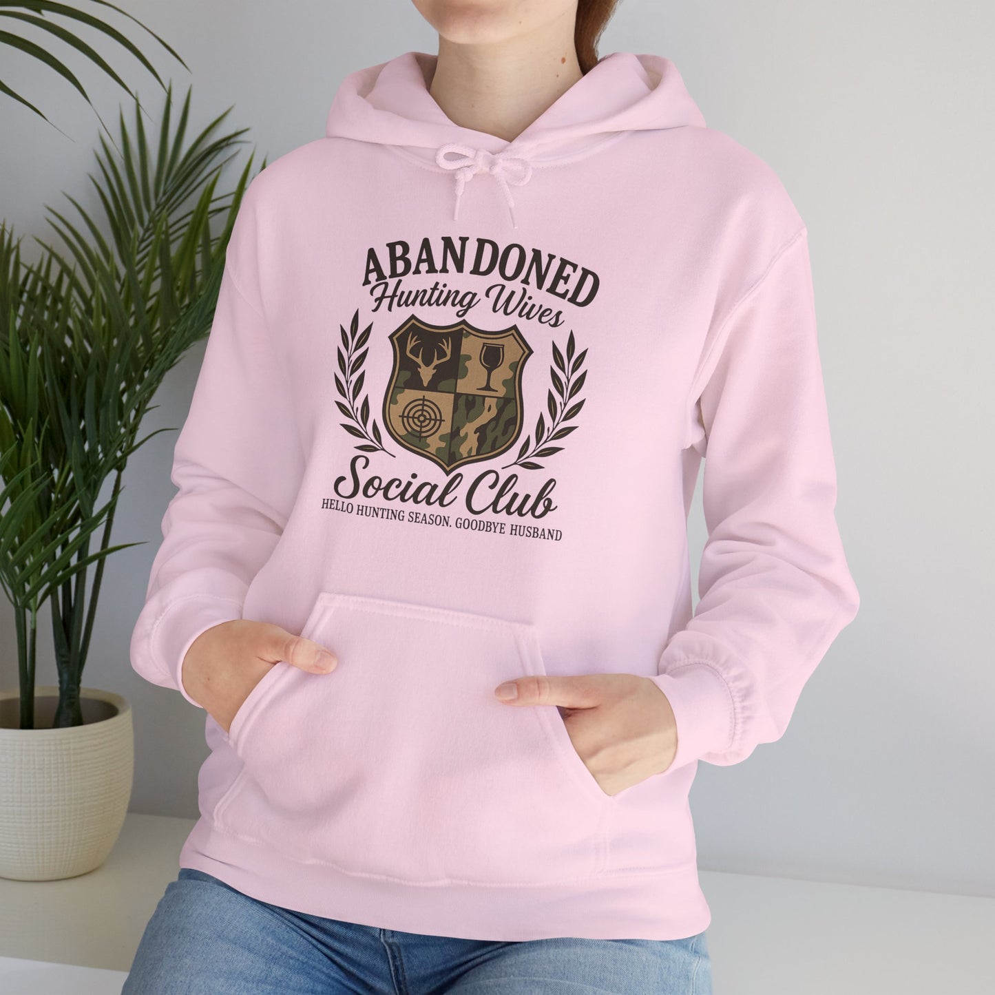 Abandoned Hunters Wives Social Club Hoodie Printify