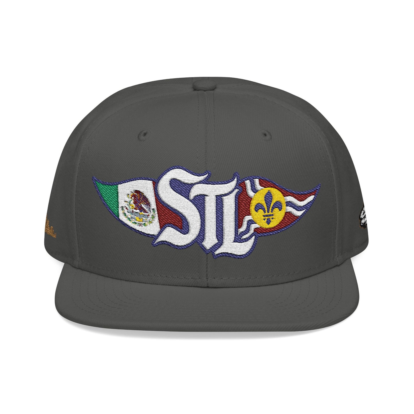 STL Logo Hat | Otto 125‑978 | Mexico Flag & St. Louis Flag | Embroidered Baseball Cap | Local Pride Apparel