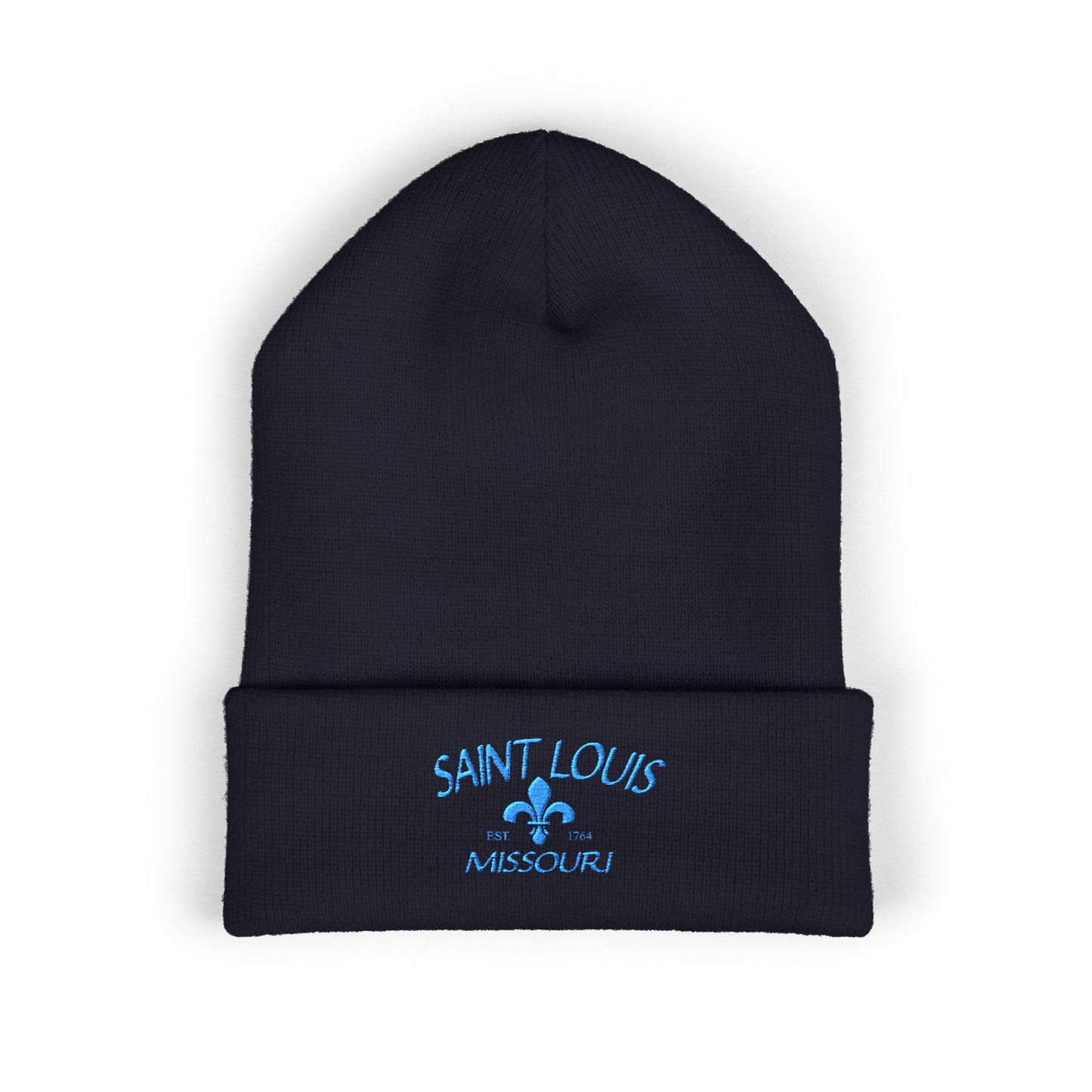 Saint Louis Embroidered Cuffed Beanie