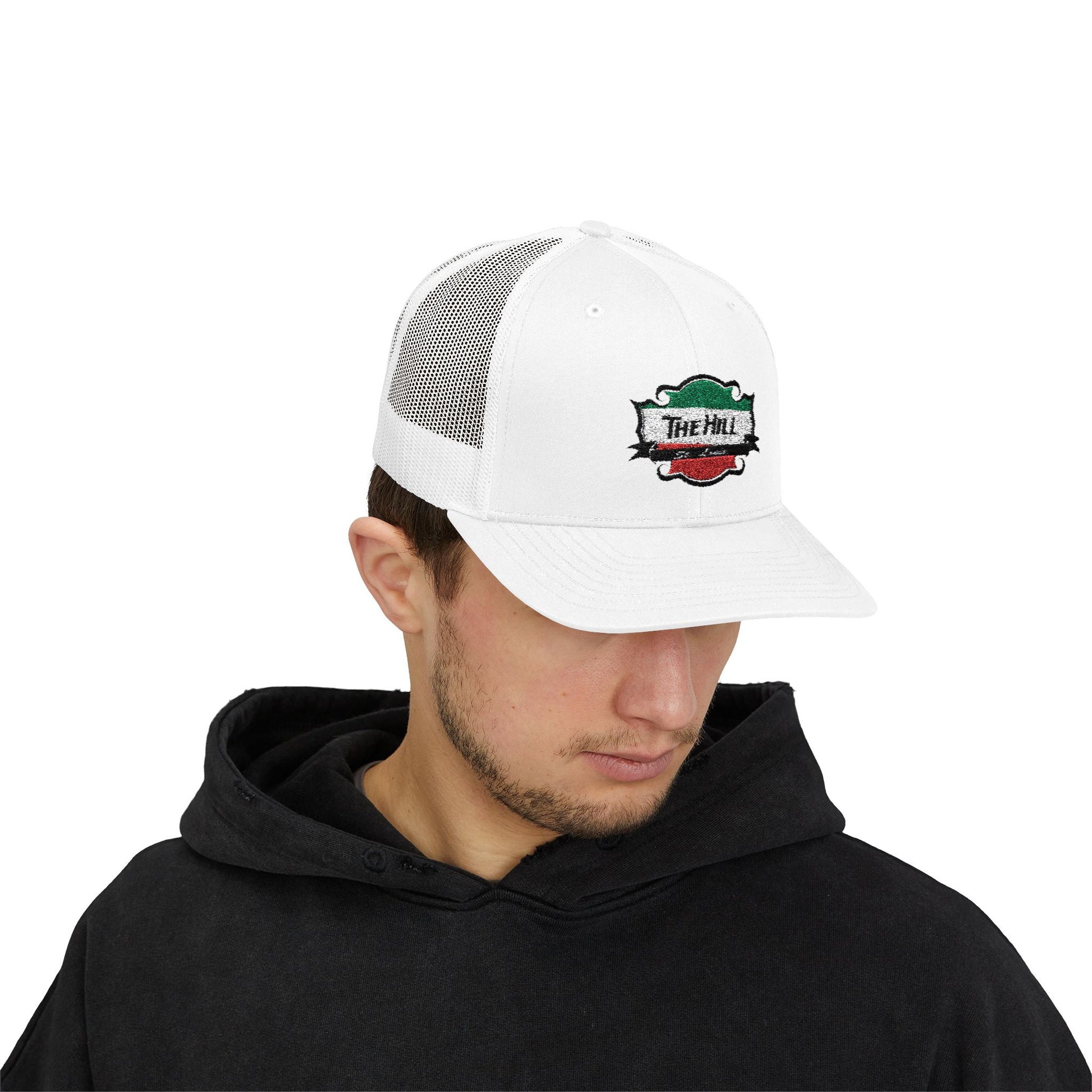 Trucker Cap The Hill St Louis Italian Fare Neighborhood Snapback Hat Printify