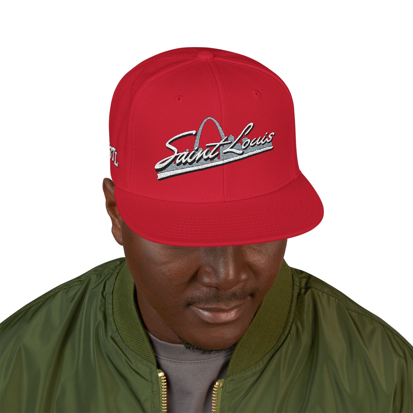 Snapback (Embroidery)-Saint Louis Logo Printify