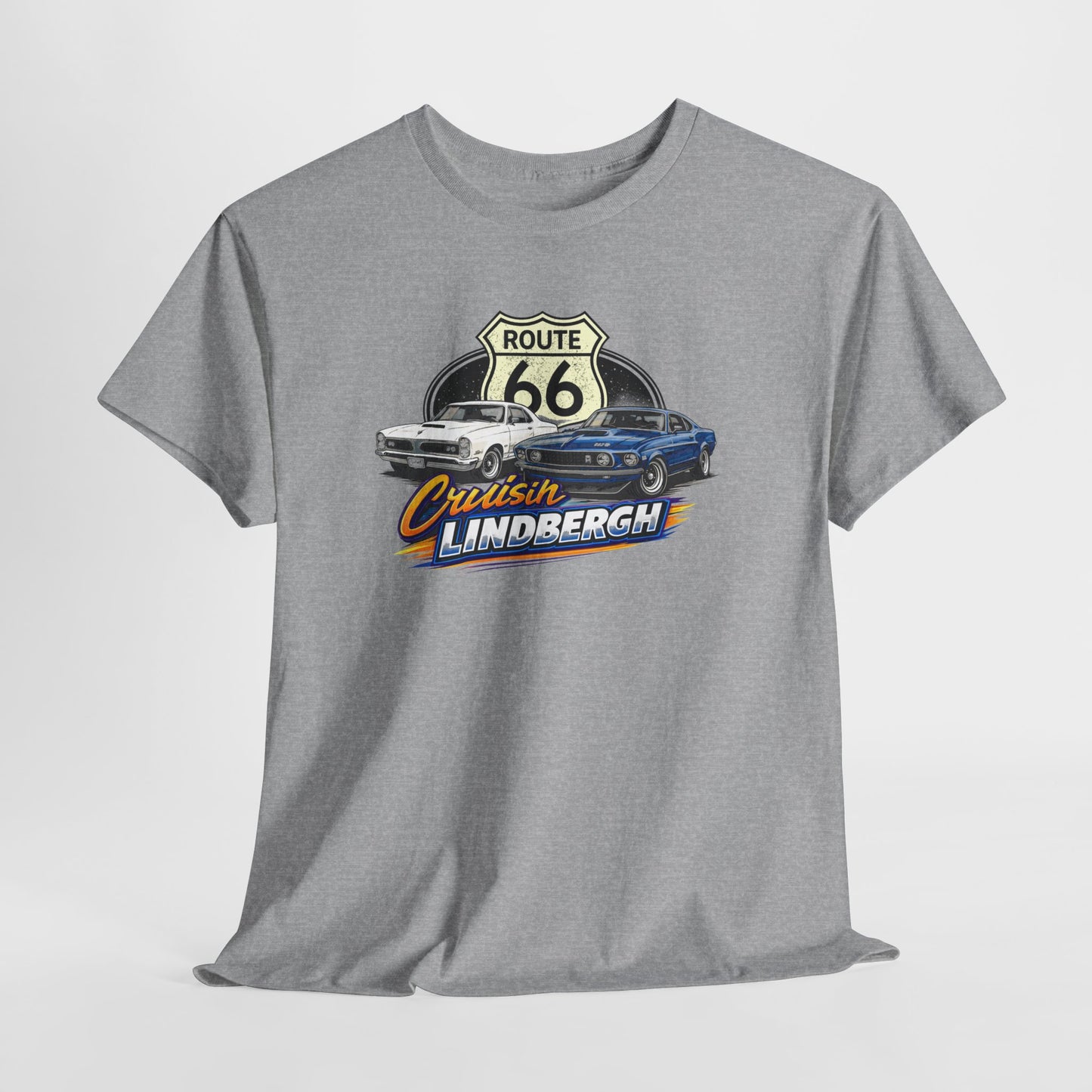Route 66 Cruiser Tee — Classic Car "Cruising Lindbergh" T-Shirt