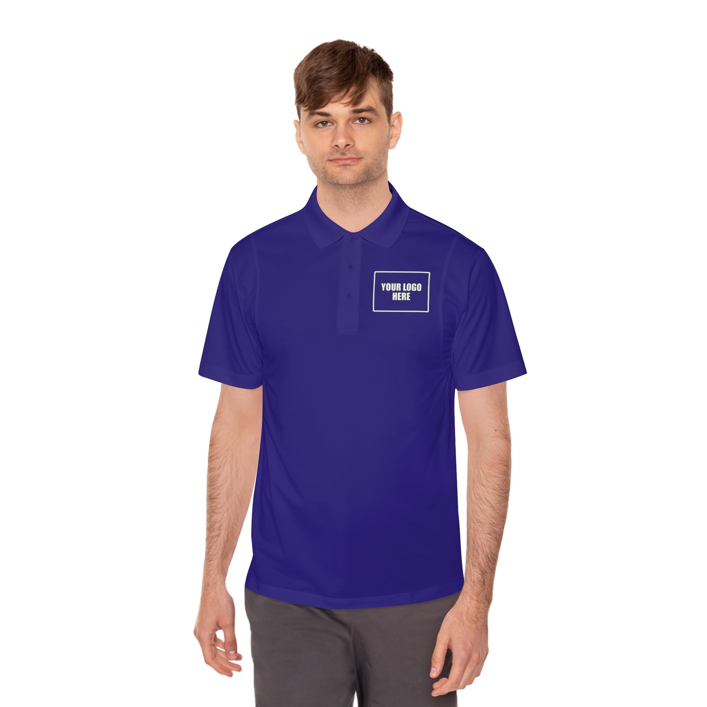 Customizable Sport Polo Work Shirt - Front & Back Logo Work Polo
