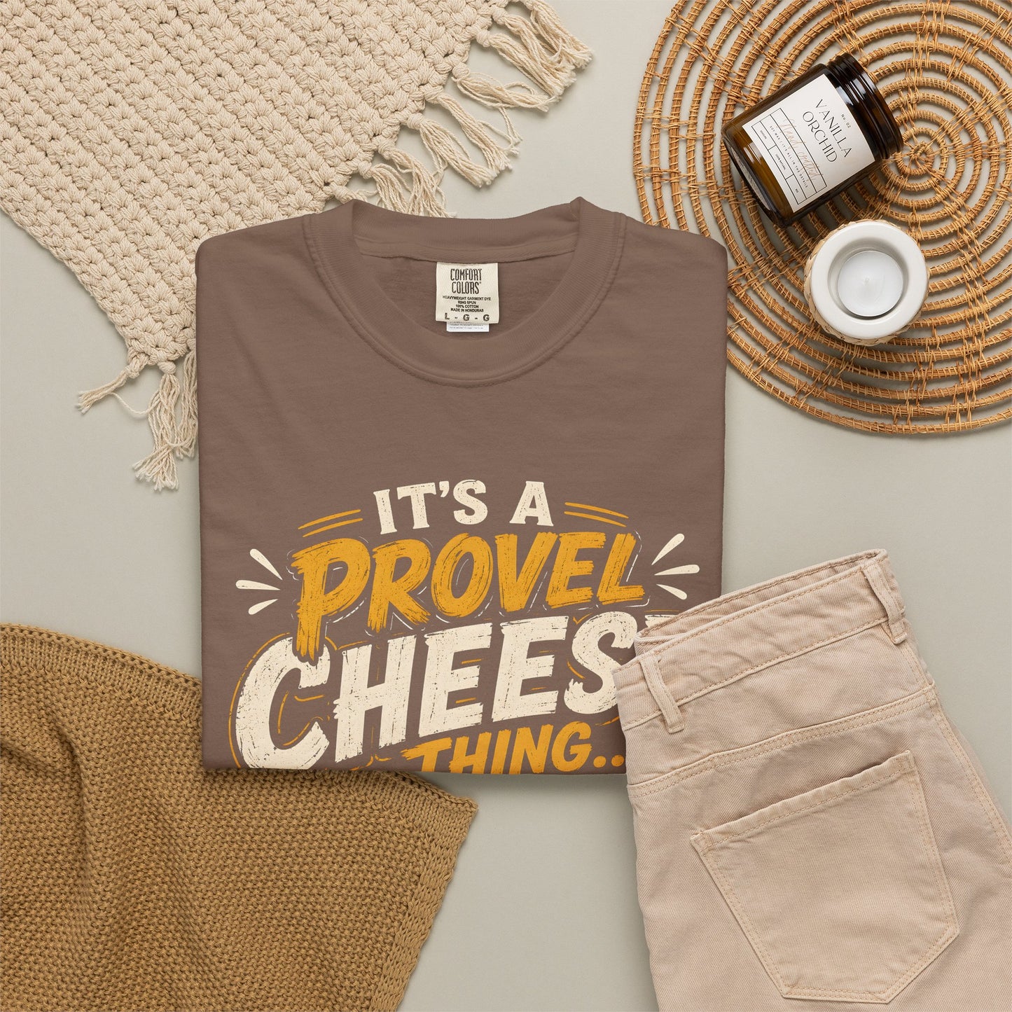 Comfort Colors Provel Cheese Shirt | St Louis Food Tee | Funny STL Provel Cheese T‑Shirt | Missouri Pride Comfort Colors Graphic Tee