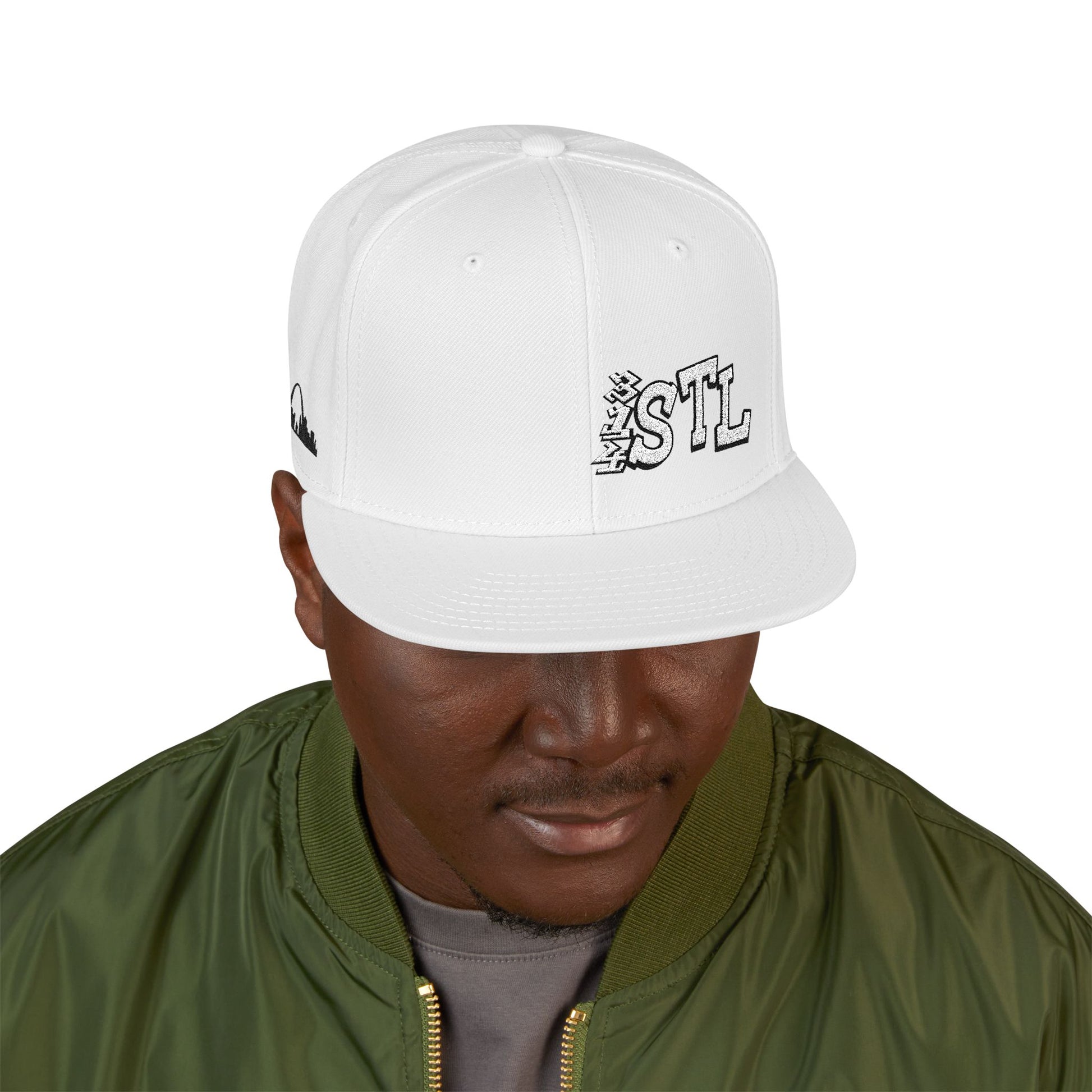 Embroidered Snapback Hat - 314 STL St Louis Embroidery Cap Printify