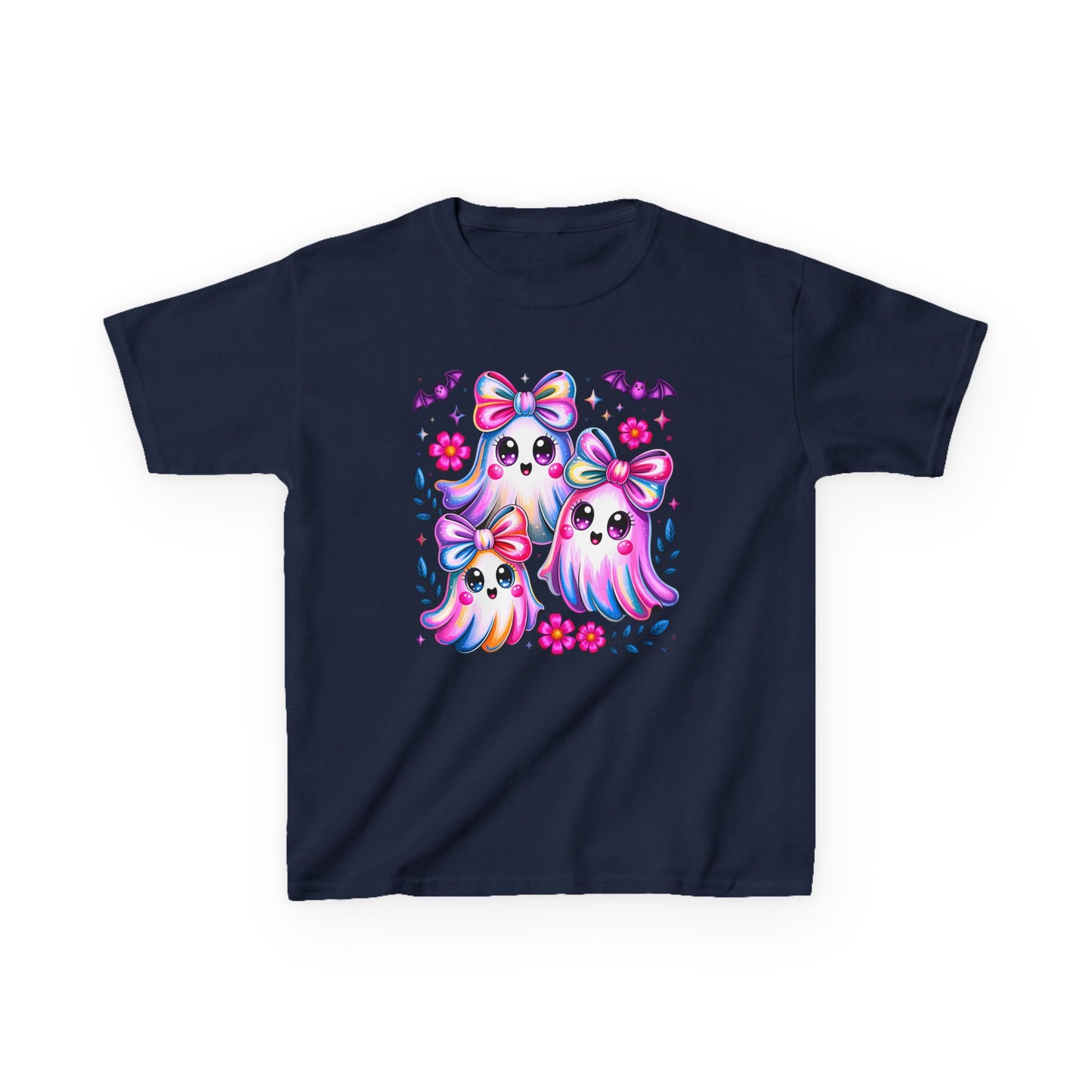 Kids Cute Colorful Ghost Tee
