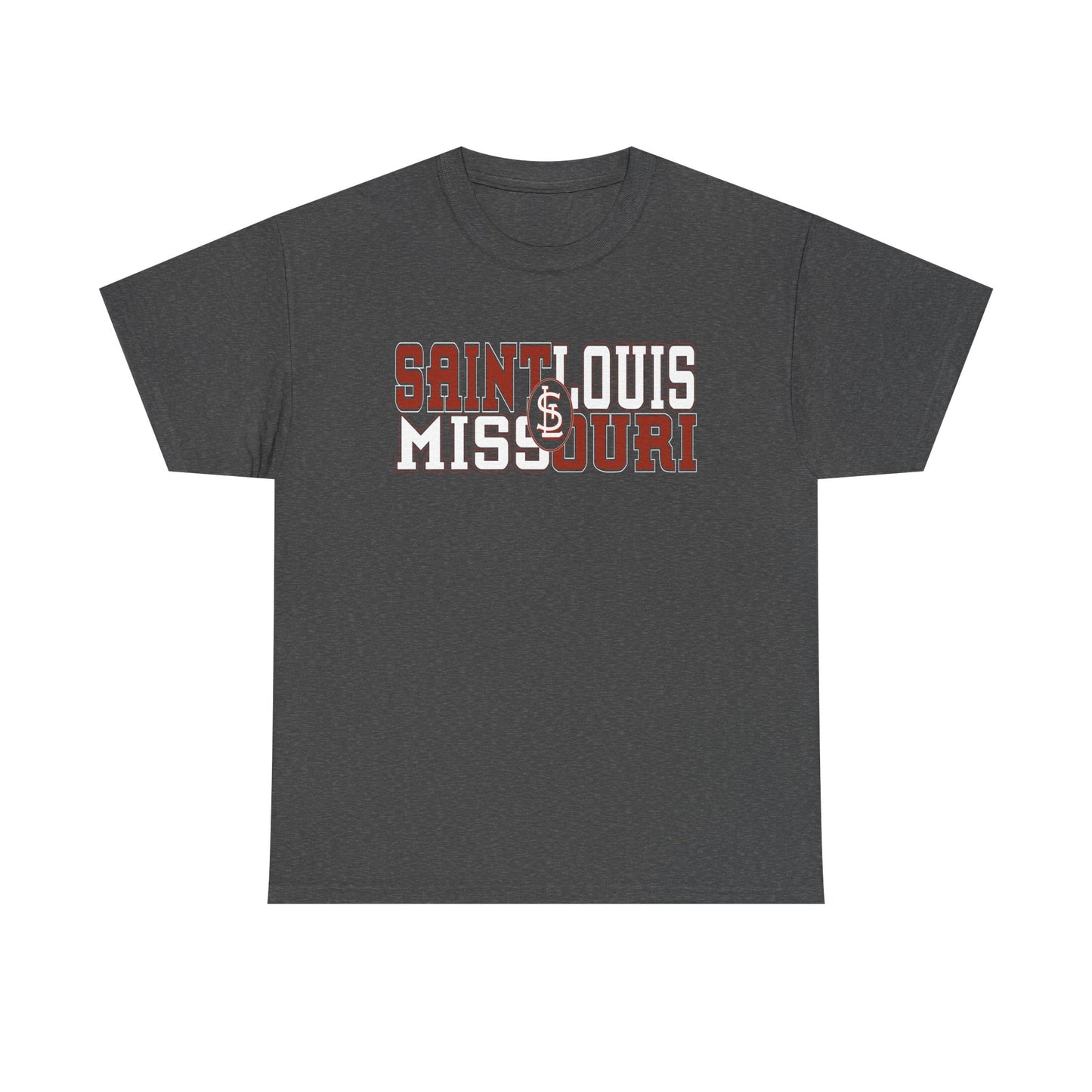 St Louis Missouri Unisex Tee in Red & White