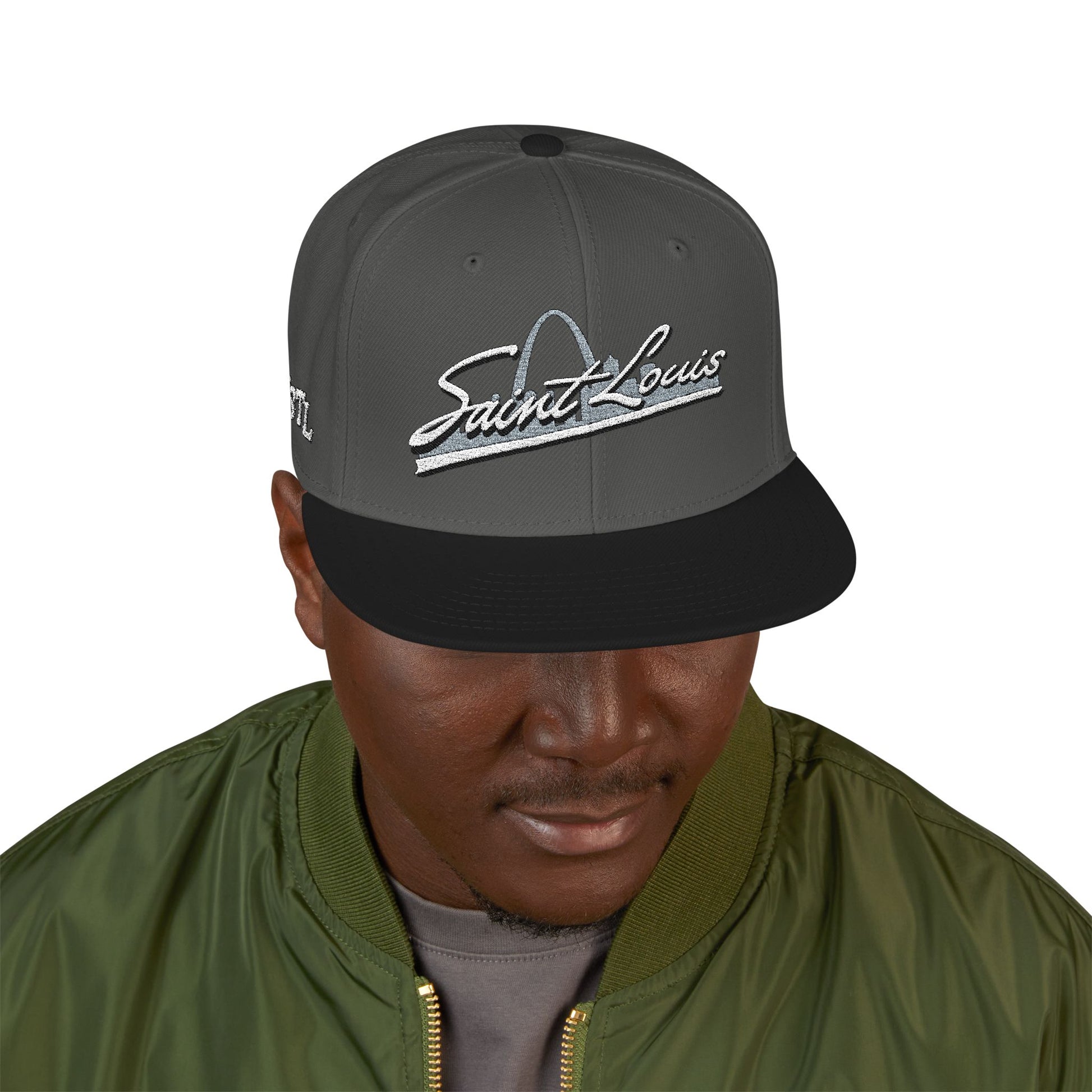 Snapback (Embroidery)-Saint Louis Logo Printify
