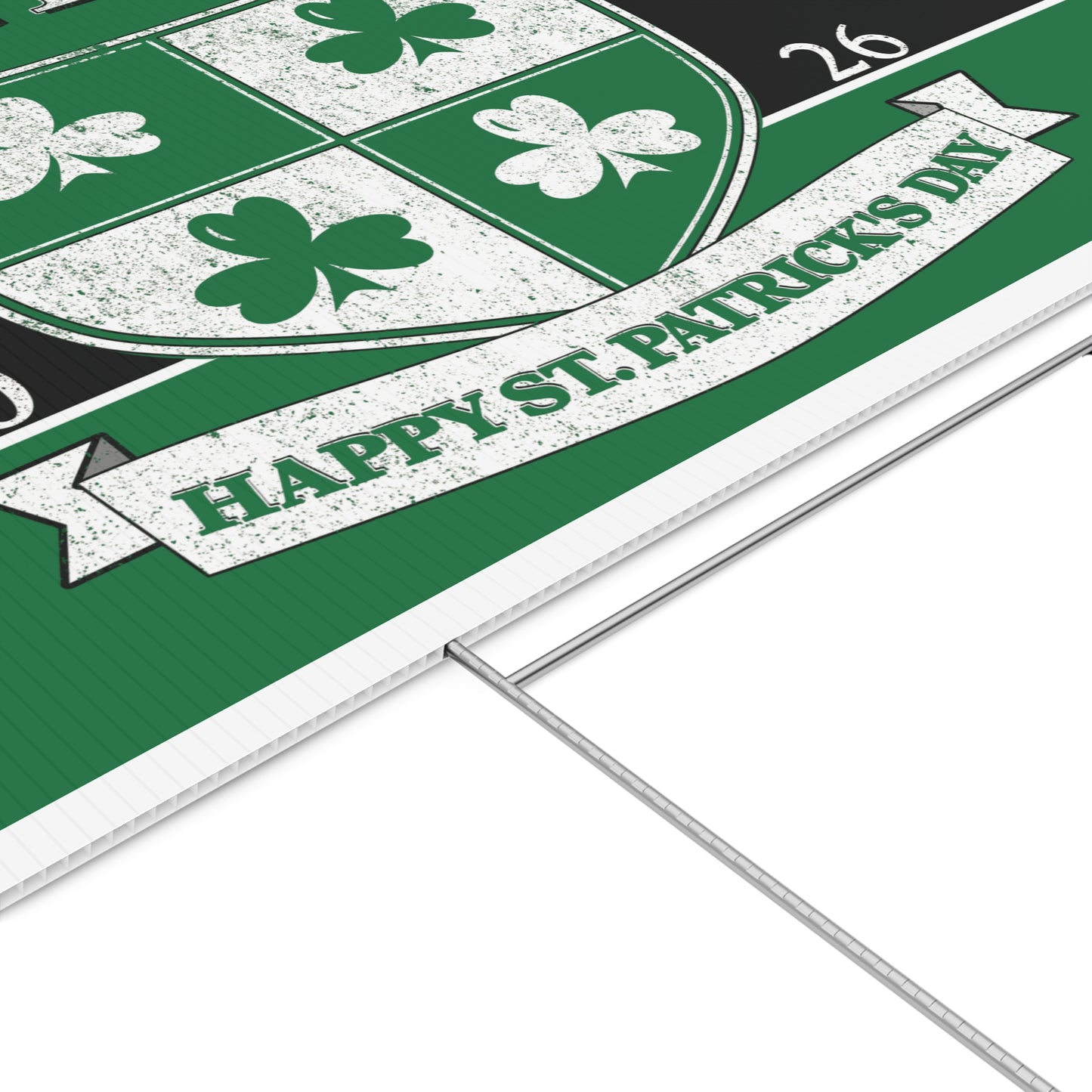 Dogtown St. Patrick’s Day Lawn Sign – Happy St. Patrick’s Day Shamrock Yard Decor 2026