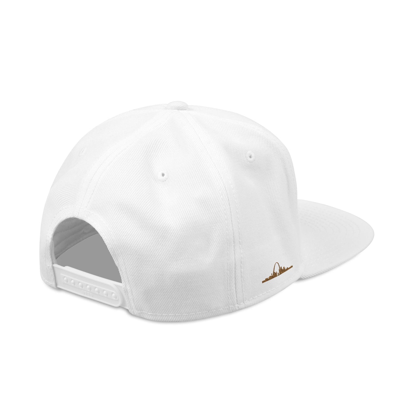 STL Embroidered Snapback Hat- Gold & White Lettering