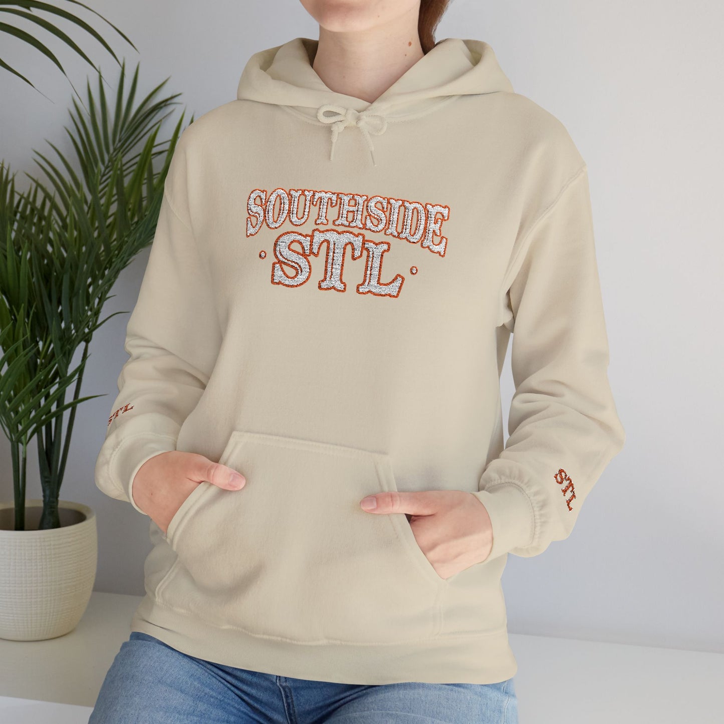 Embroidered Hoodie - Southside STL Design Printify