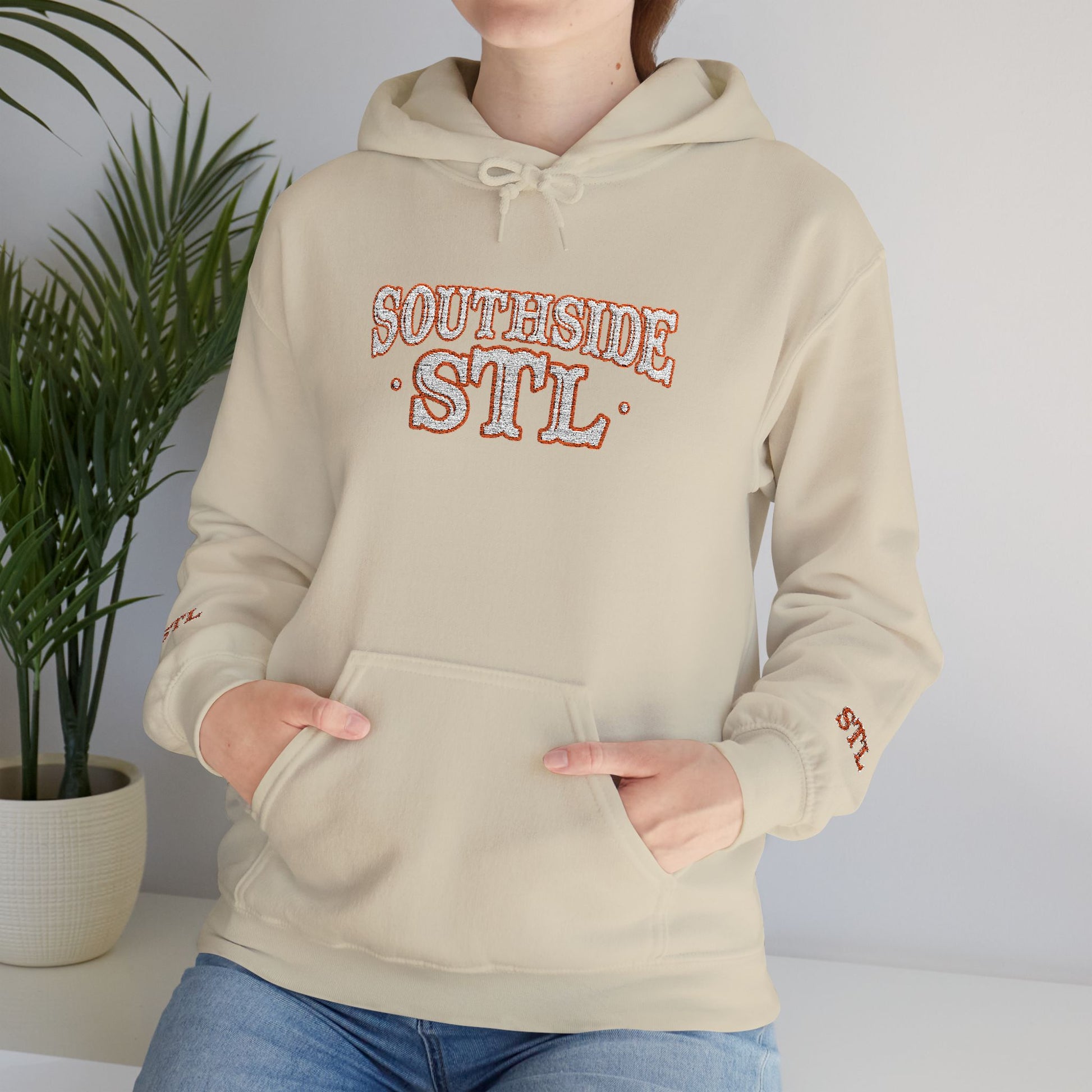 Embroidered Hoodie - Southside STL Design Printify