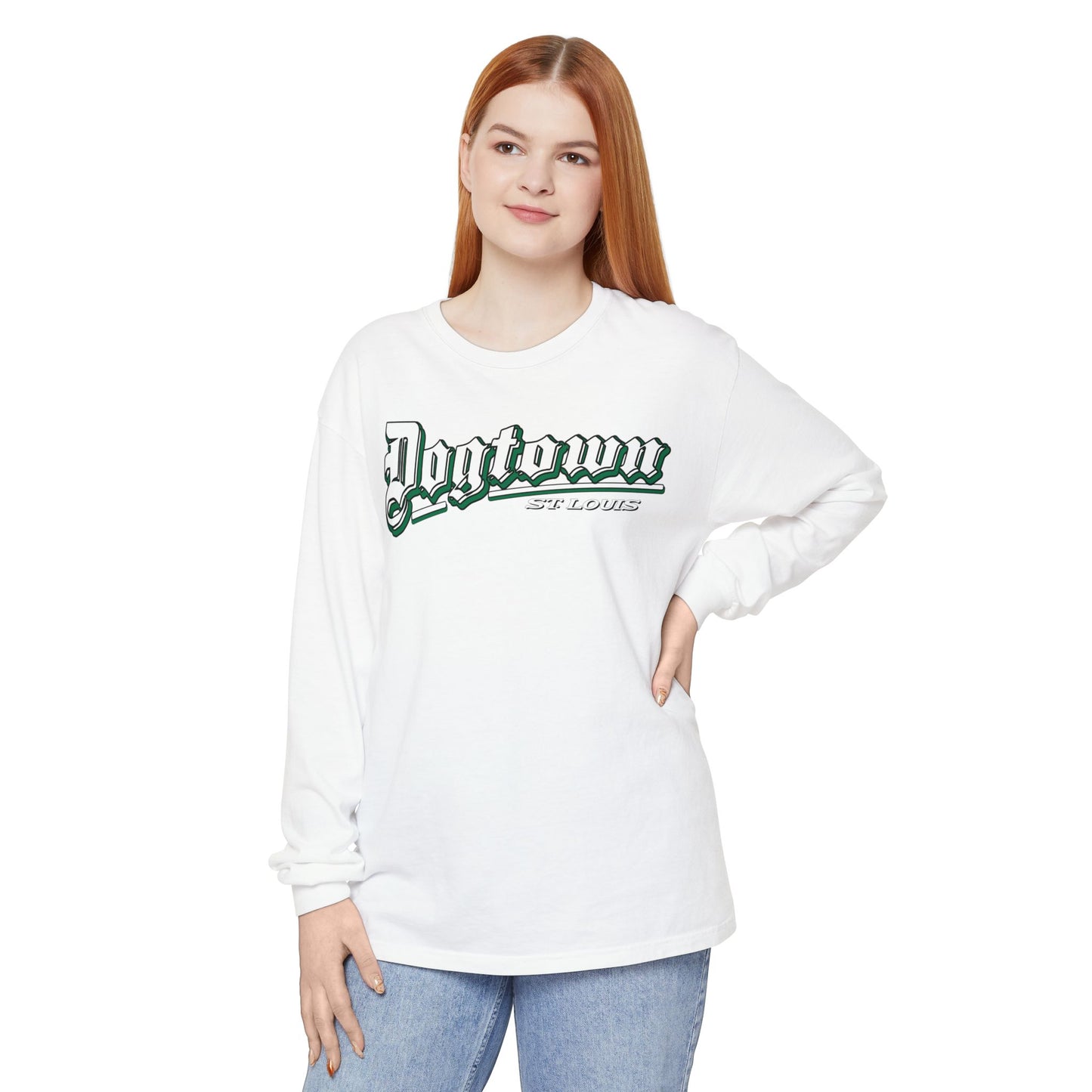 Dogtown Classic Unisex Garment-dyed Long Sleeve T-Shirt