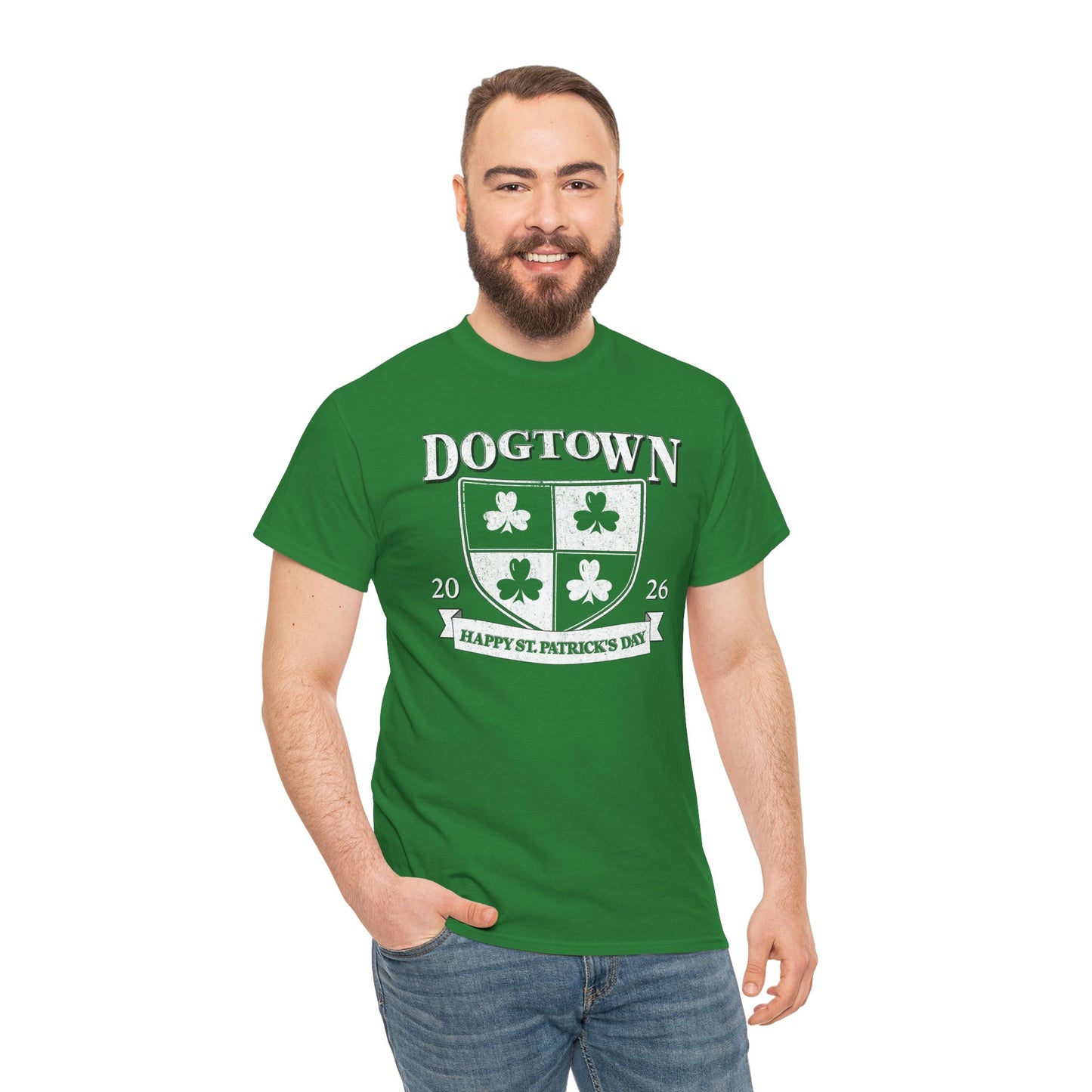 St. Patrick's Day Dogtown Shamrock T‑Shirt
