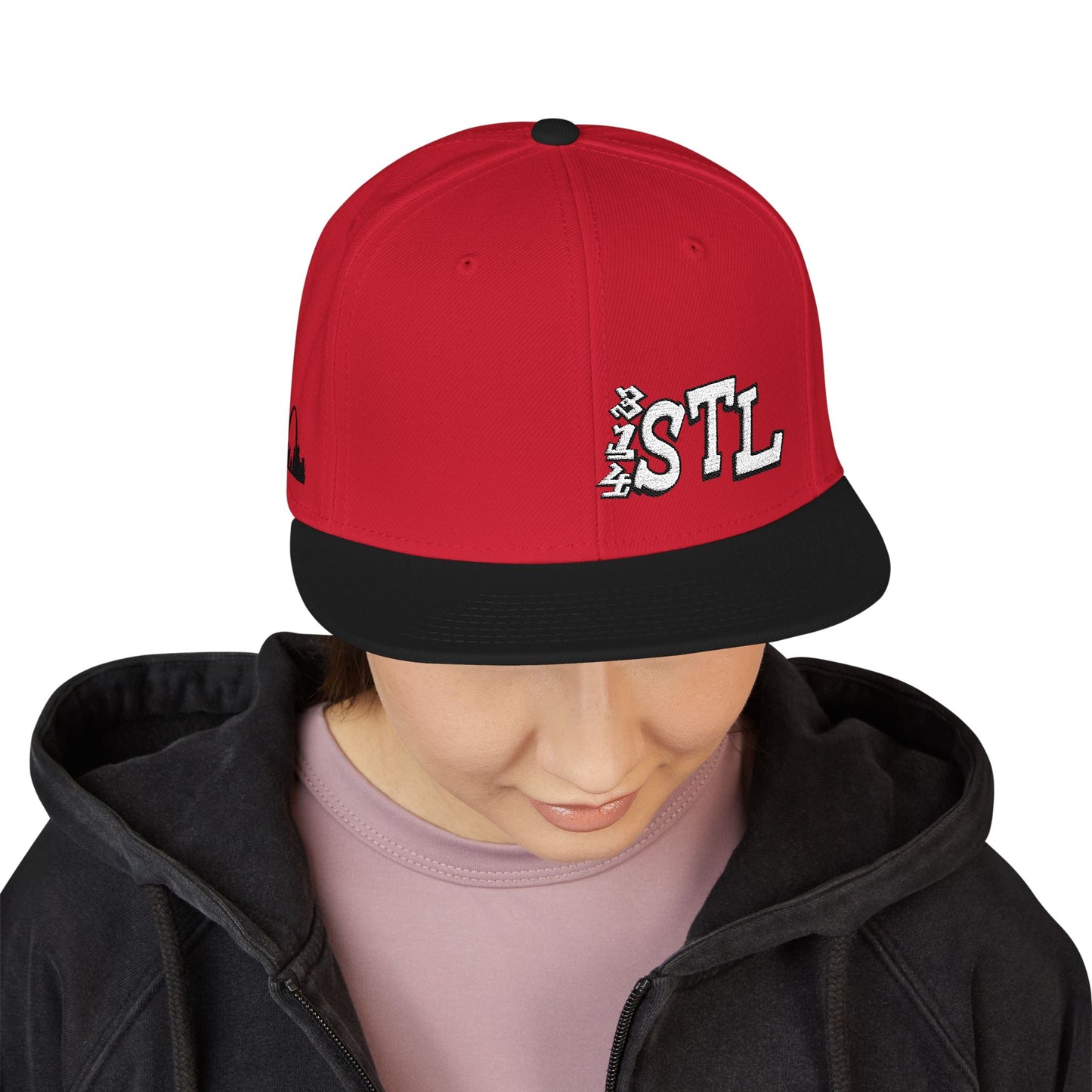 Embroidered Snapback Hat - 314 STL St Louis Embroidery Cap Printify